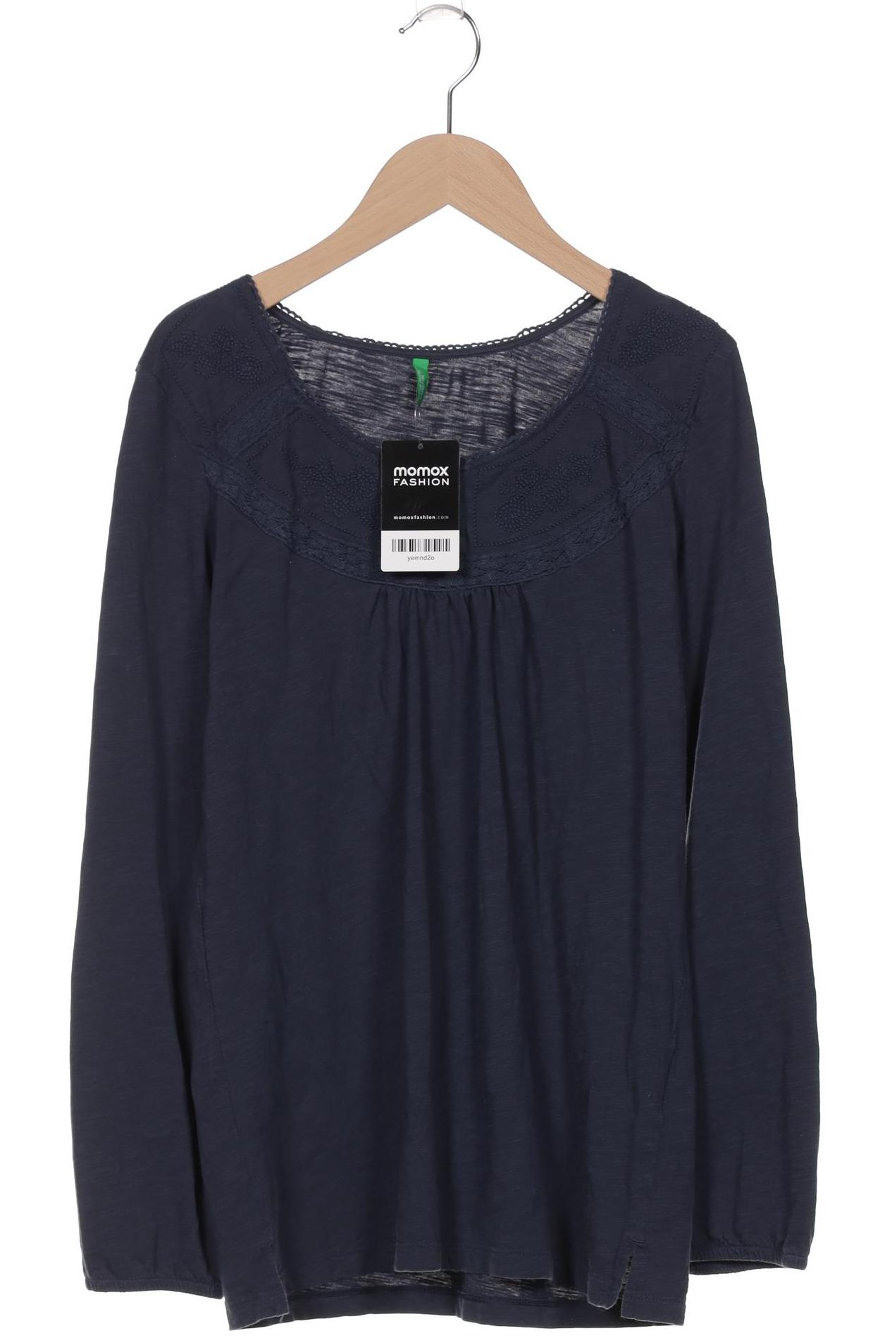 

United Colors OF Benetton Damen Langarmshirt, marineblau, Gr. 36