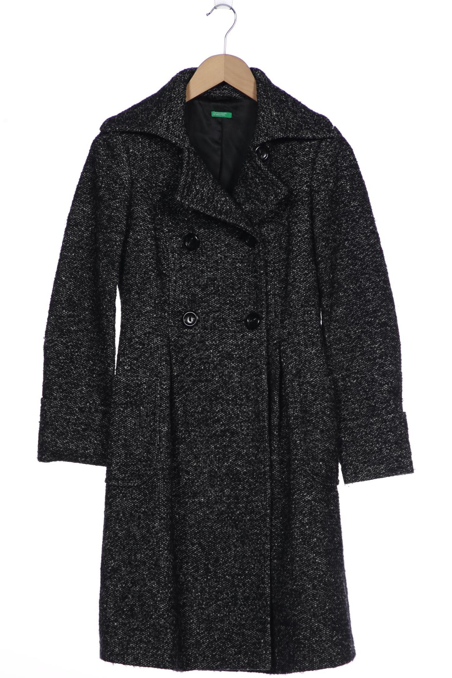 

United Colors OF Benetton Damen Mantel, schwarz, Gr. 40