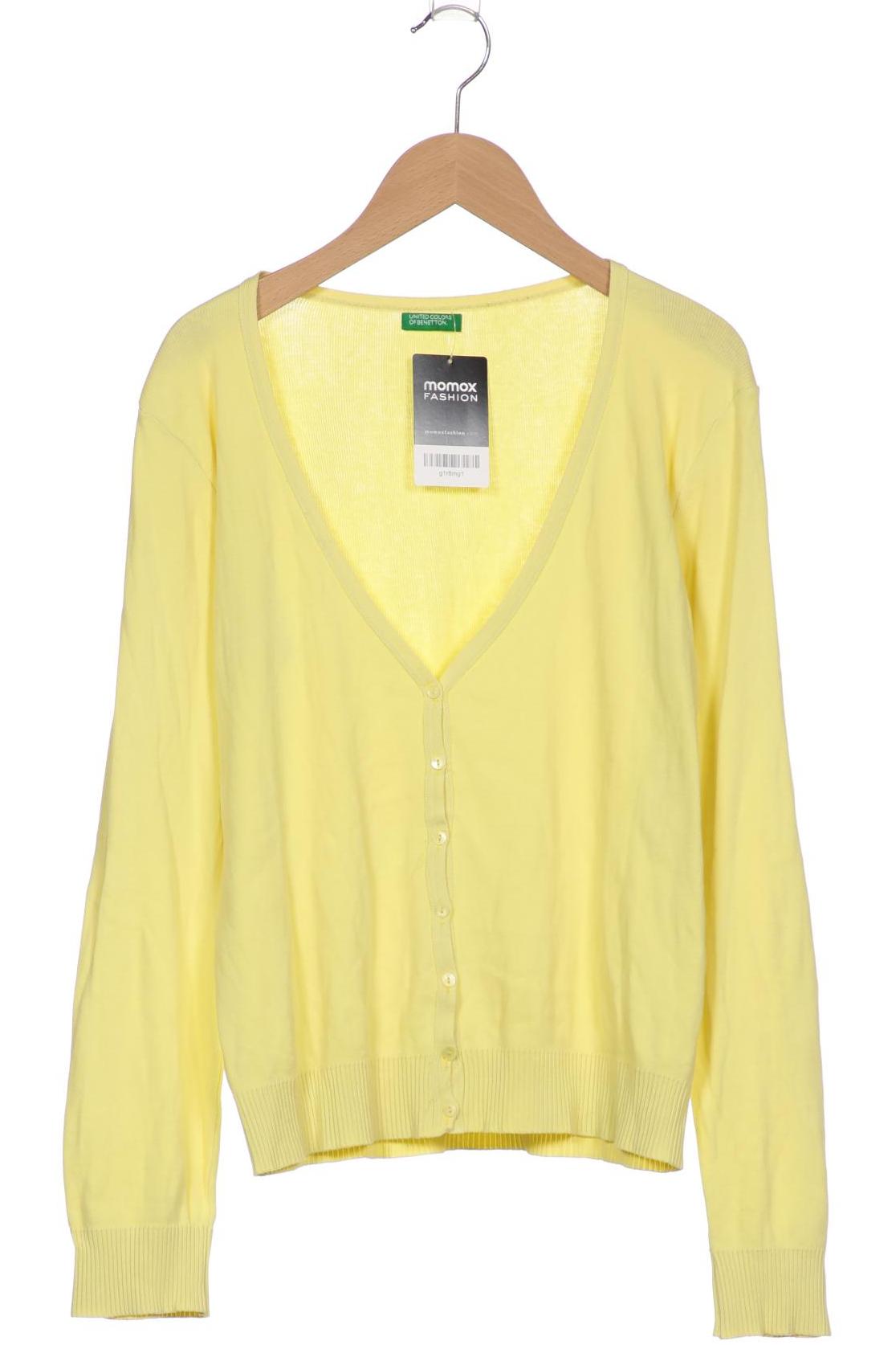 

United Colors OF Benetton Damen Strickjacke, gelb, Gr. 38