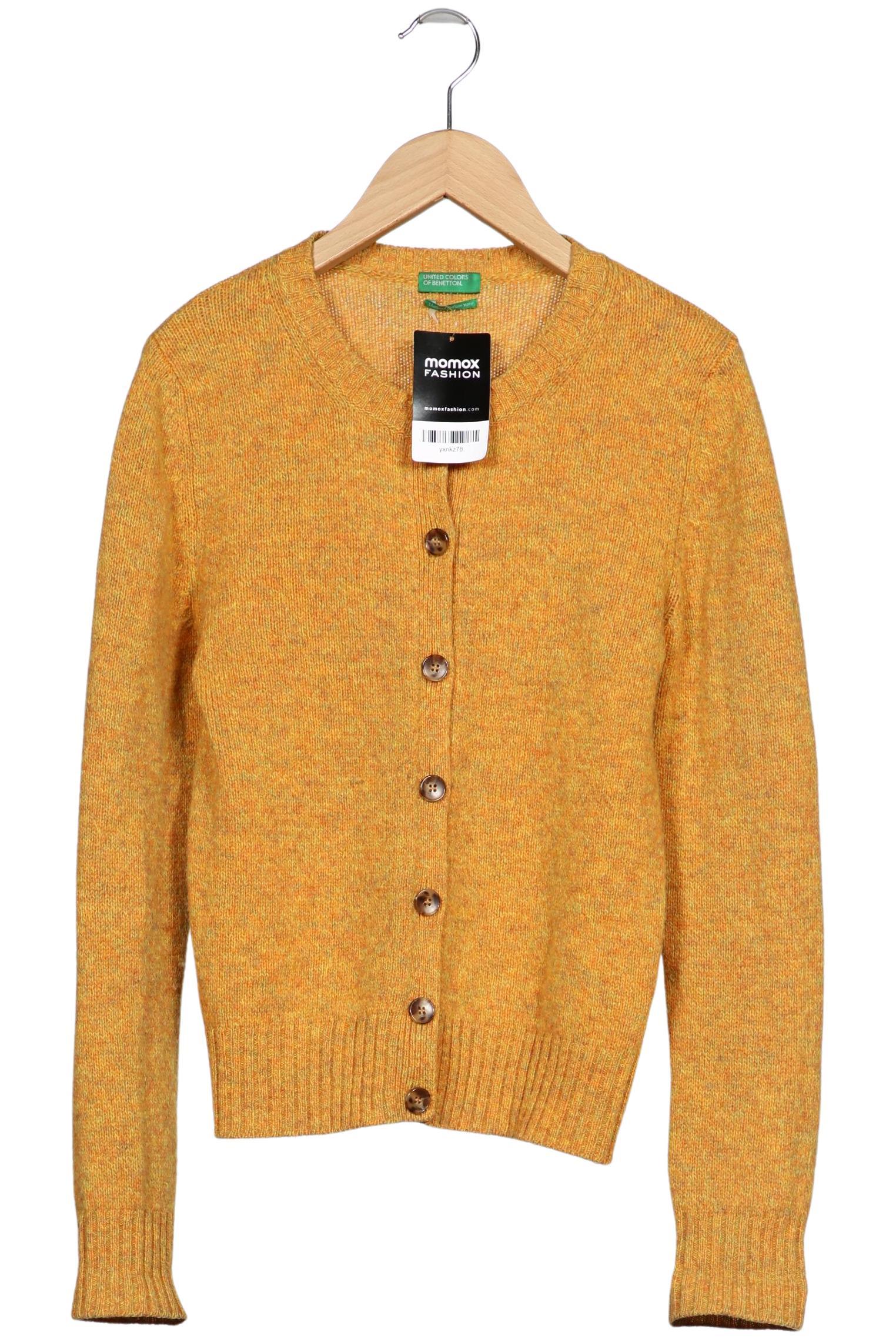 

United Colors OF Benetton Damen Strickjacke, gelb, Gr. 36