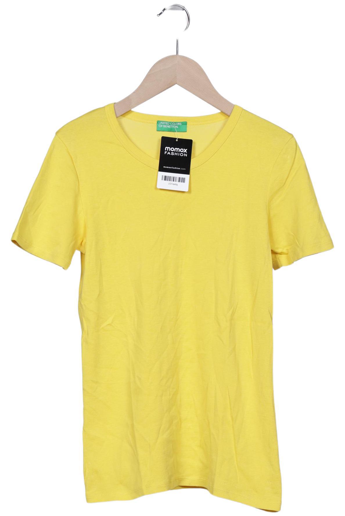 

United Colors OF Benetton Damen T-Shirt, gelb, Gr. 36