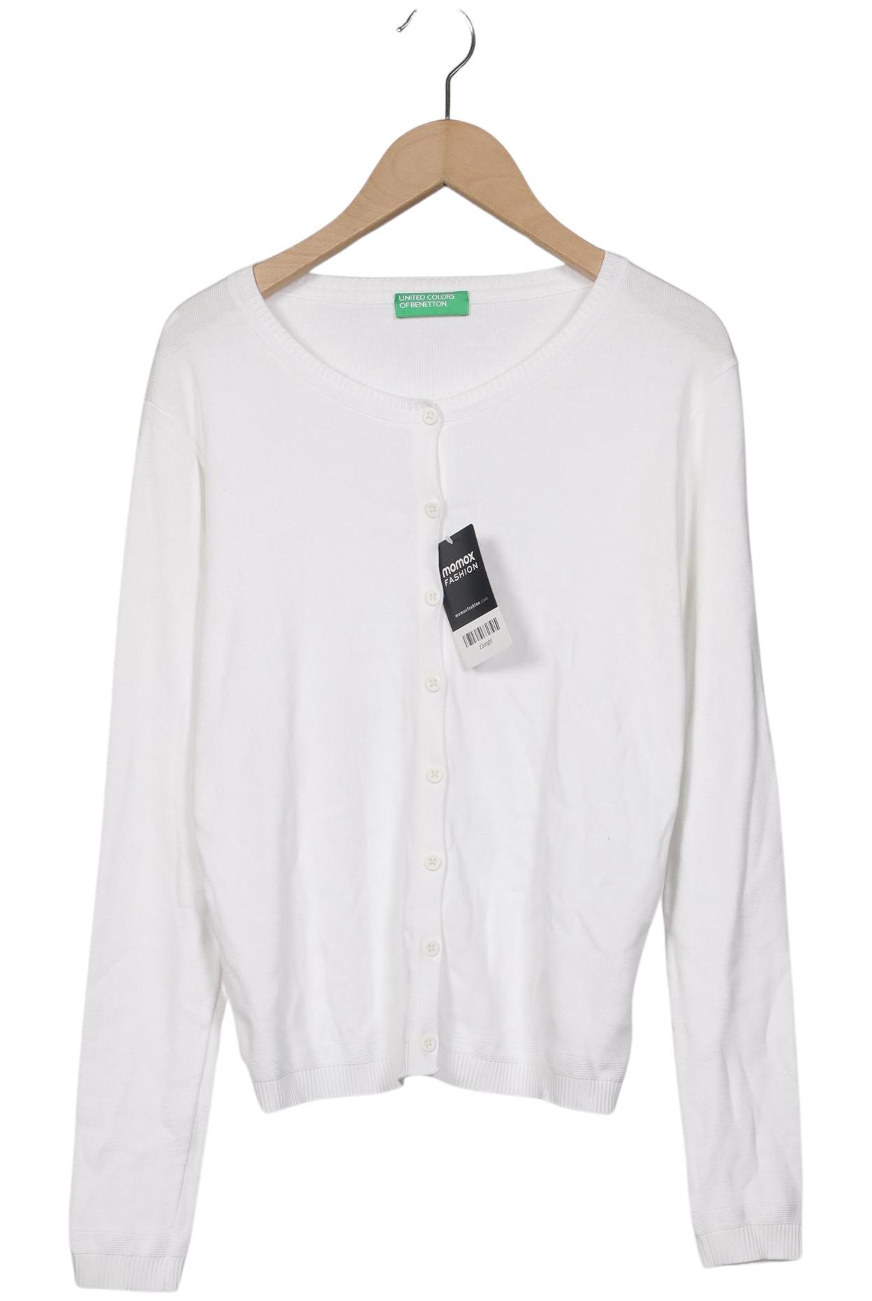 

United Colors OF Benetton Damen Strickjacke, weiß, Gr. 36