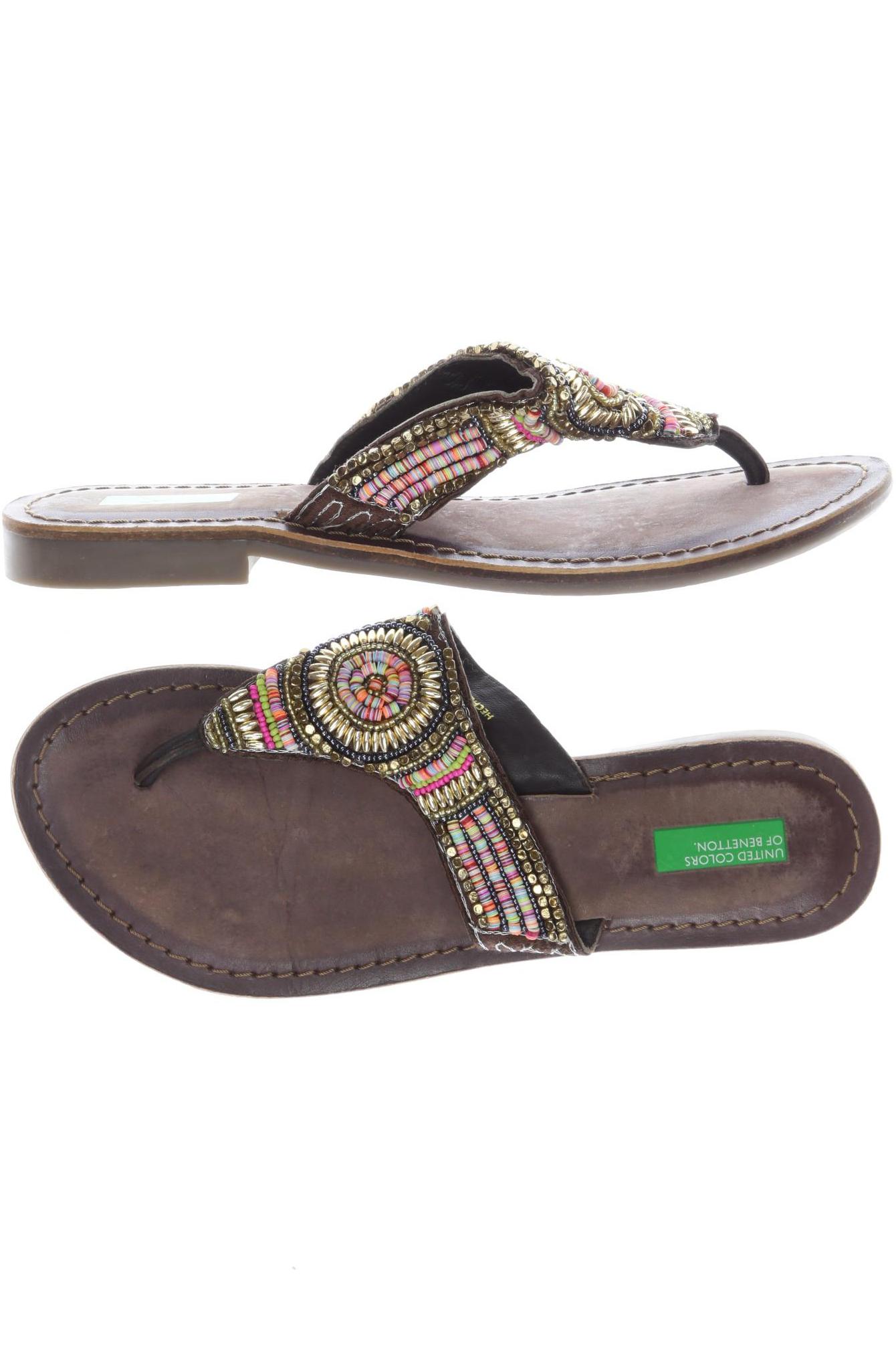 

United Colors OF Benetton Damen Sandale, braun, Gr. 36