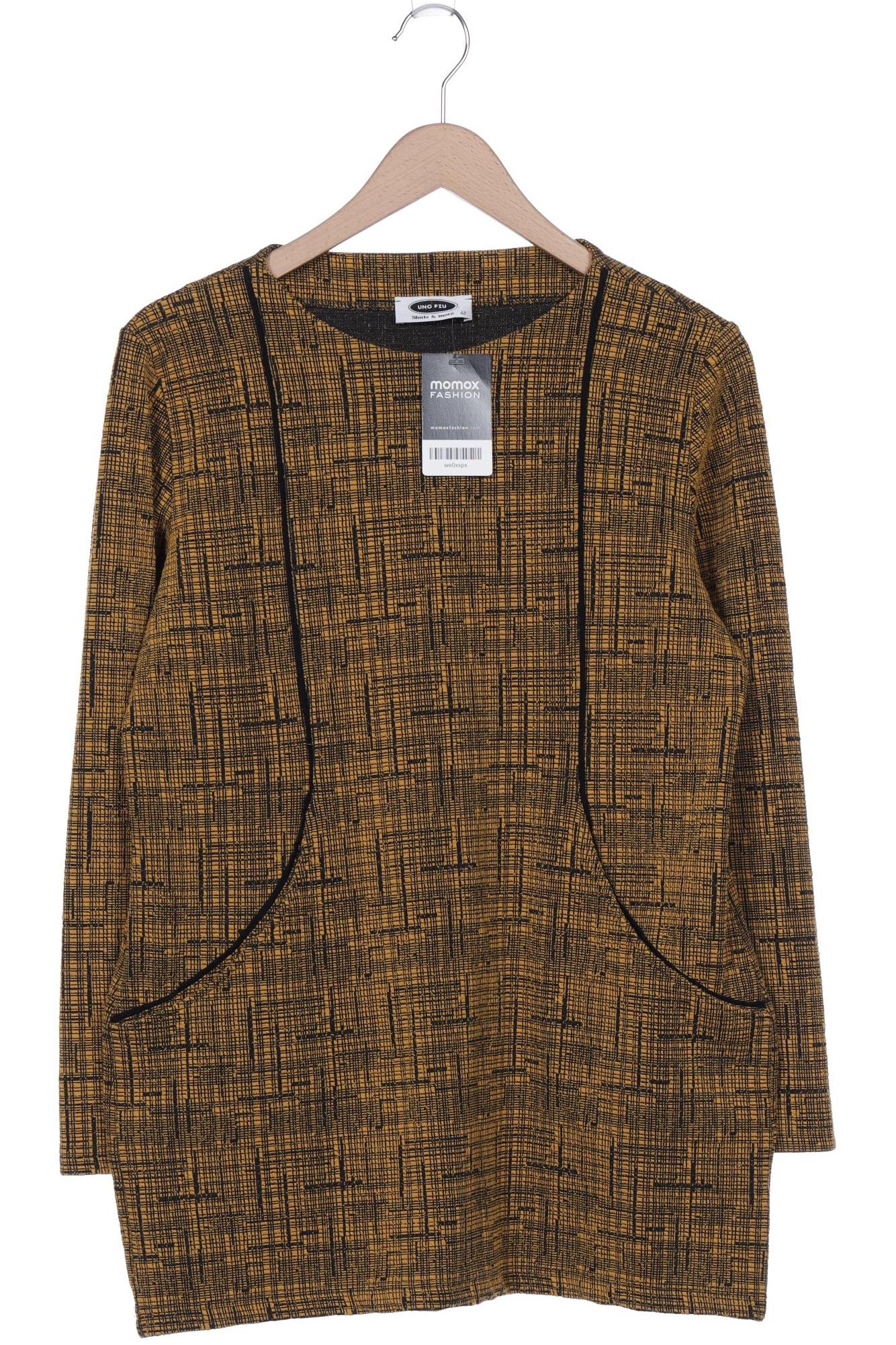

Uno Piu Uno Damen Langarmshirt, gelb, Gr. 42