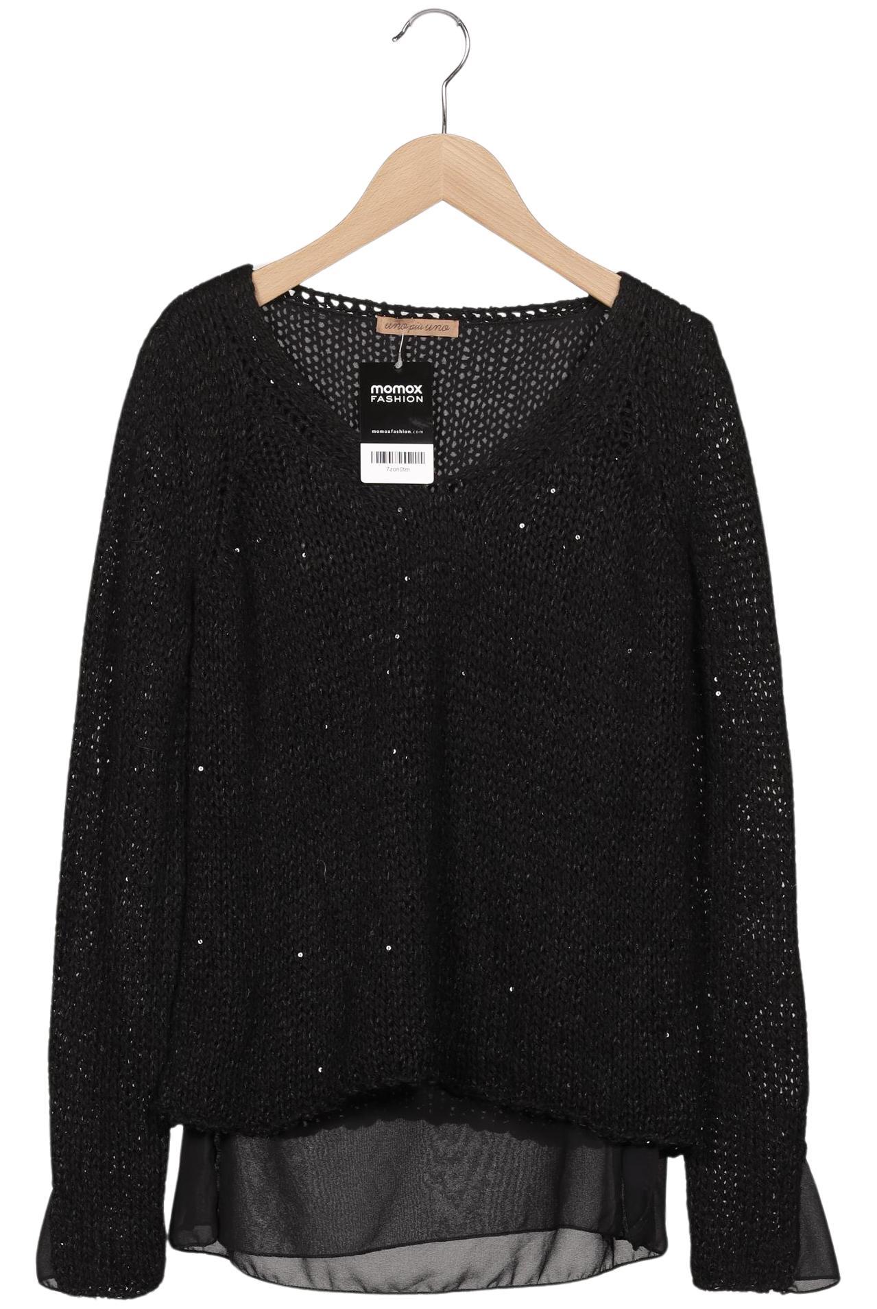 

Uno Piu Uno Damen Pullover, schwarz, Gr. 38