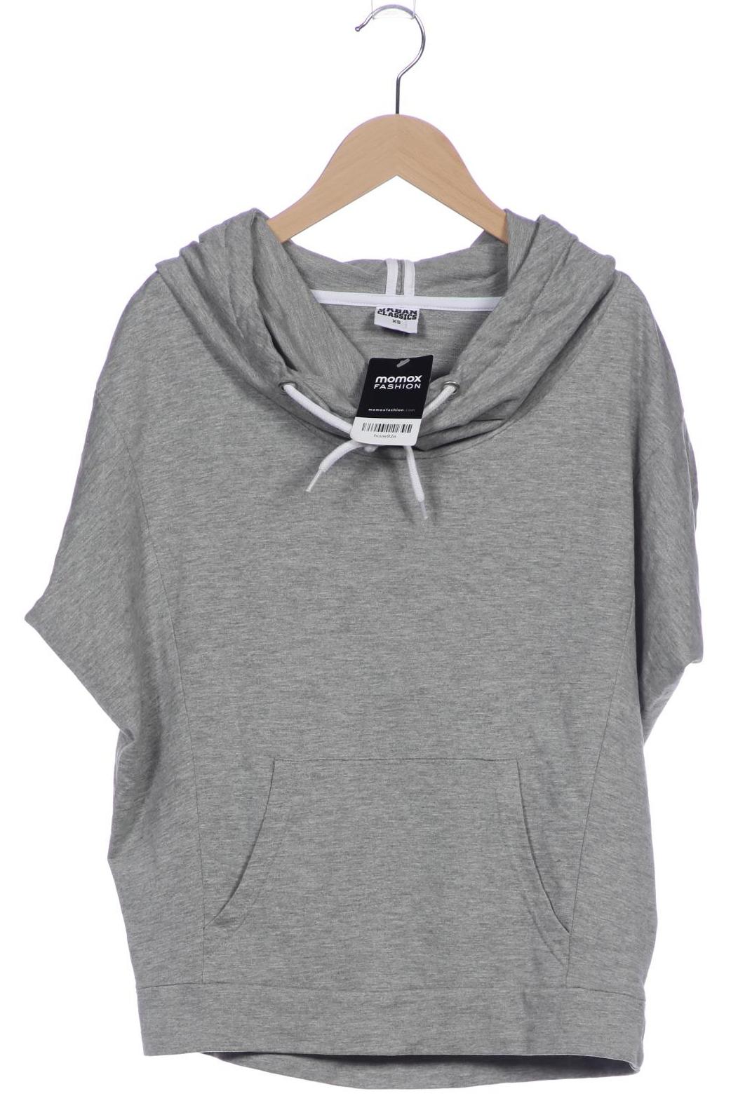 

Urban Classics Damen Kapuzenpullover, grau, Gr. 34