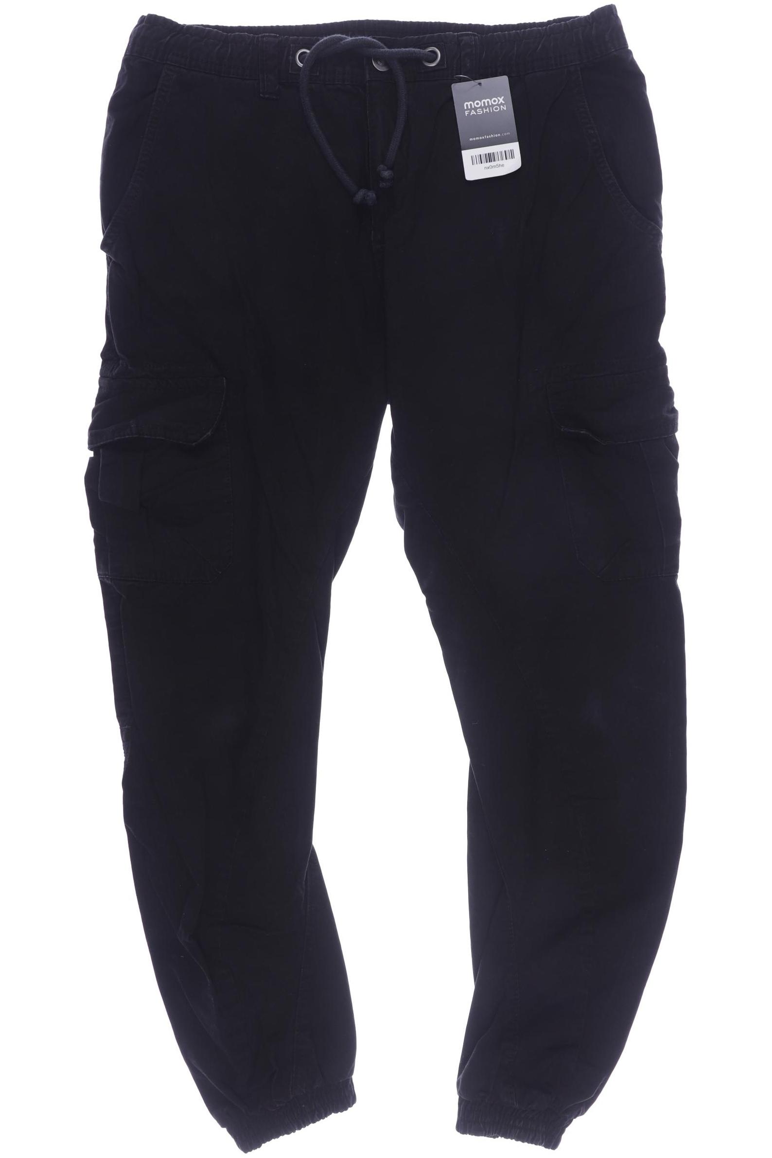 

URBAN CLASSICS Herren Stoffhose, schwarz