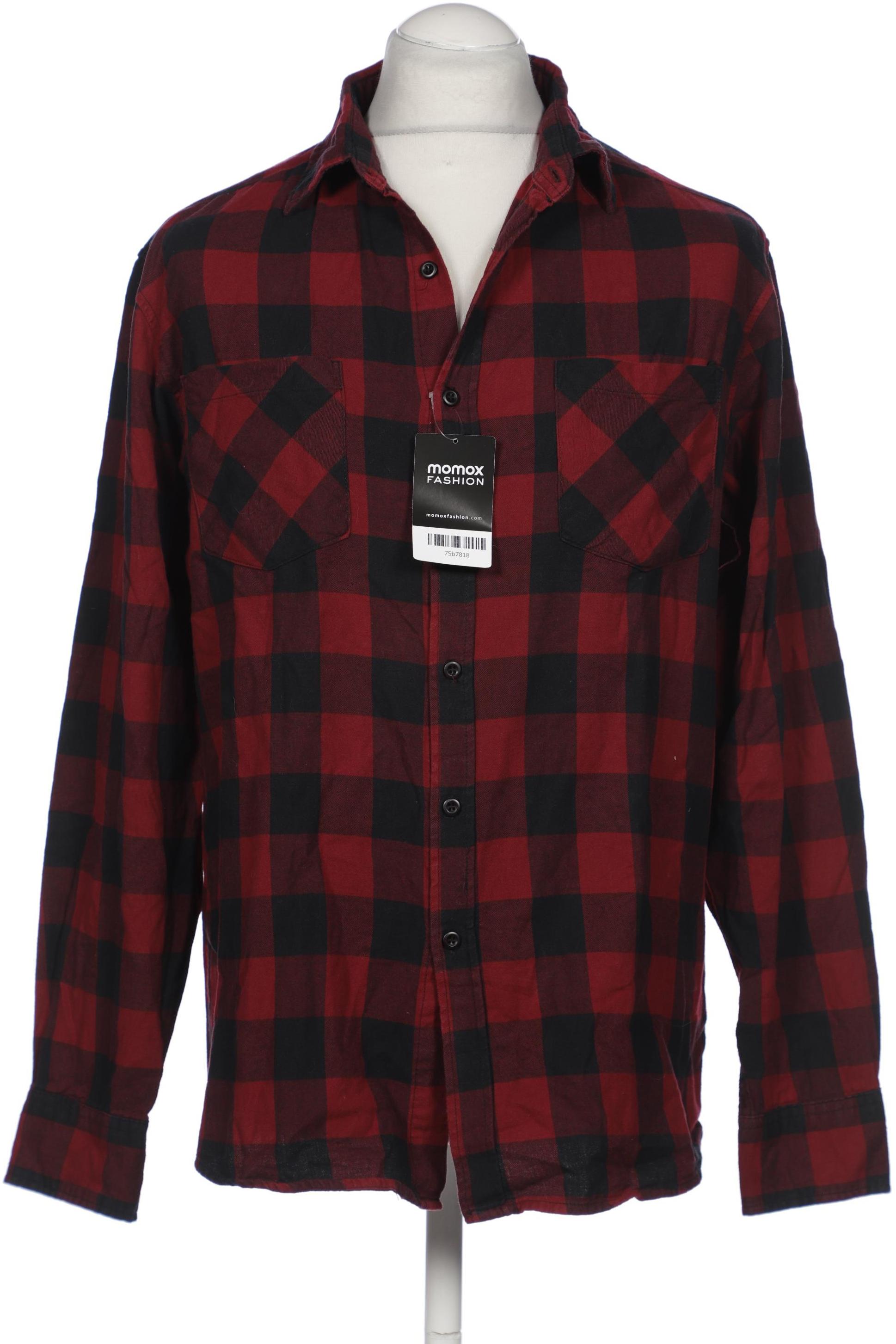 

URBAN CLASSICS Herren Hemd, bordeaux