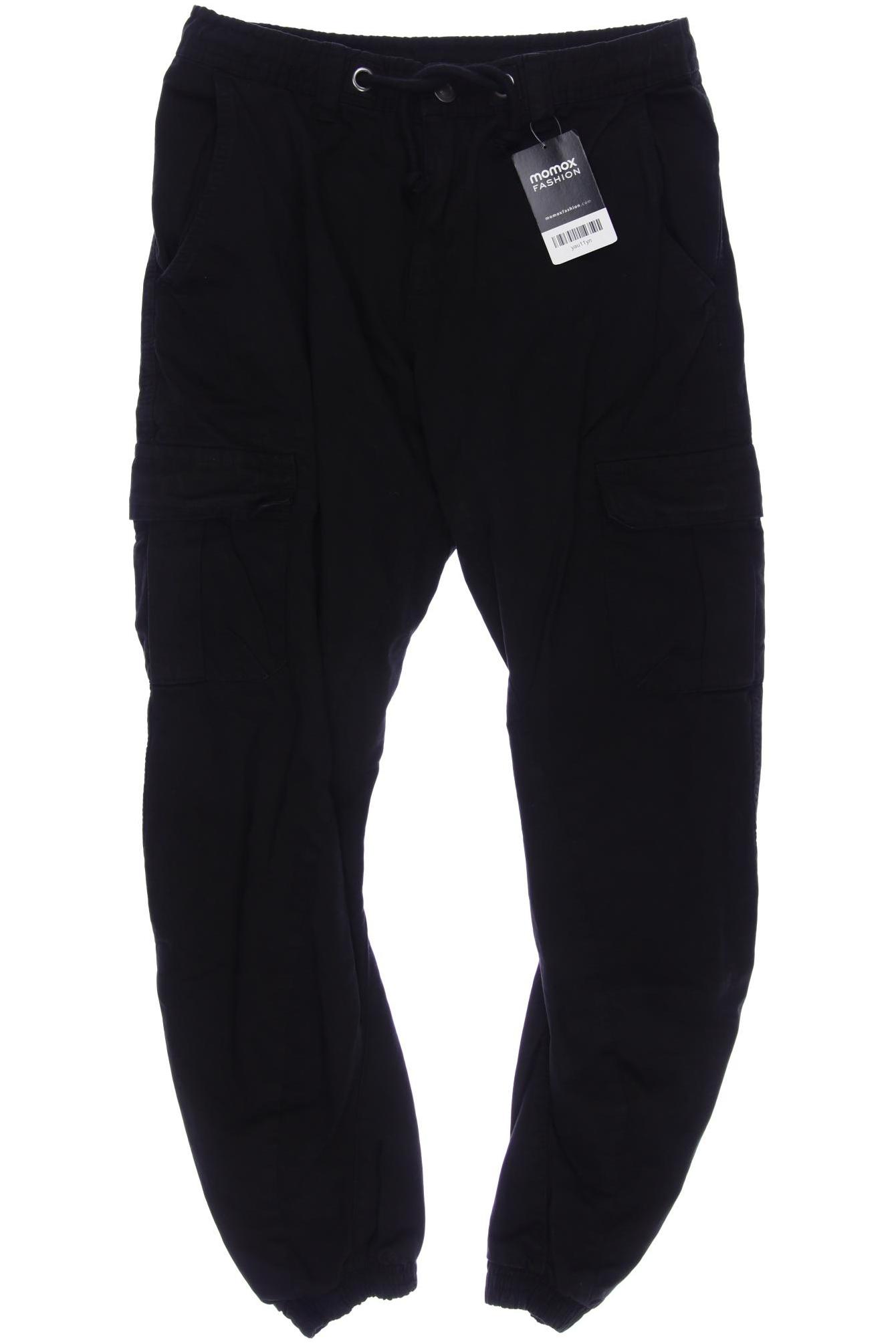 

URBAN CLASSICS Herren Stoffhose, schwarz