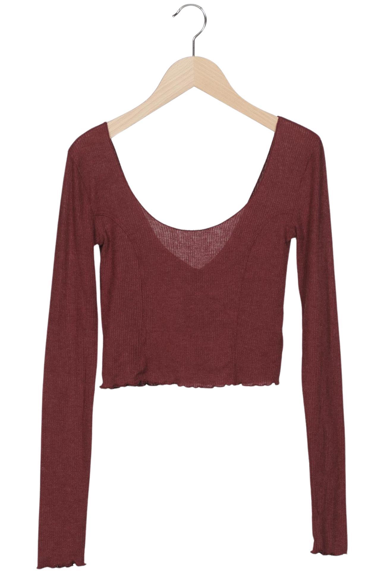 

Urban Outfitters Damen Langarmshirt, bordeaux, Gr. 36