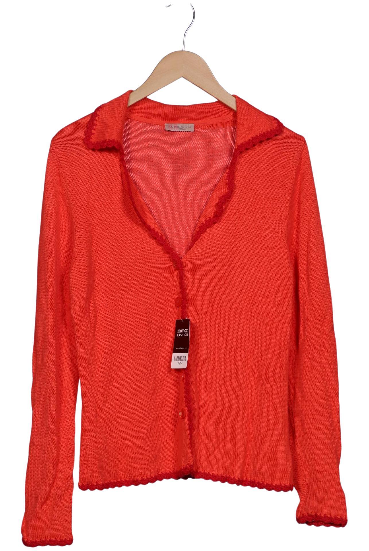 

Uta Raasch Damen Strickjacke, rot, Gr. 38