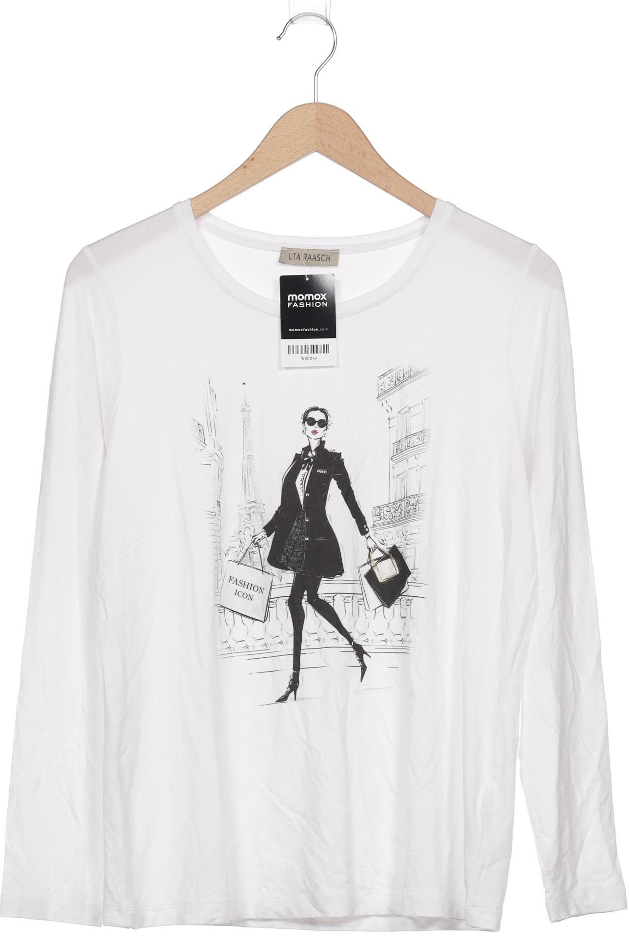 

Uta Raasch Damen Langarmshirt, weiß, Gr. 42