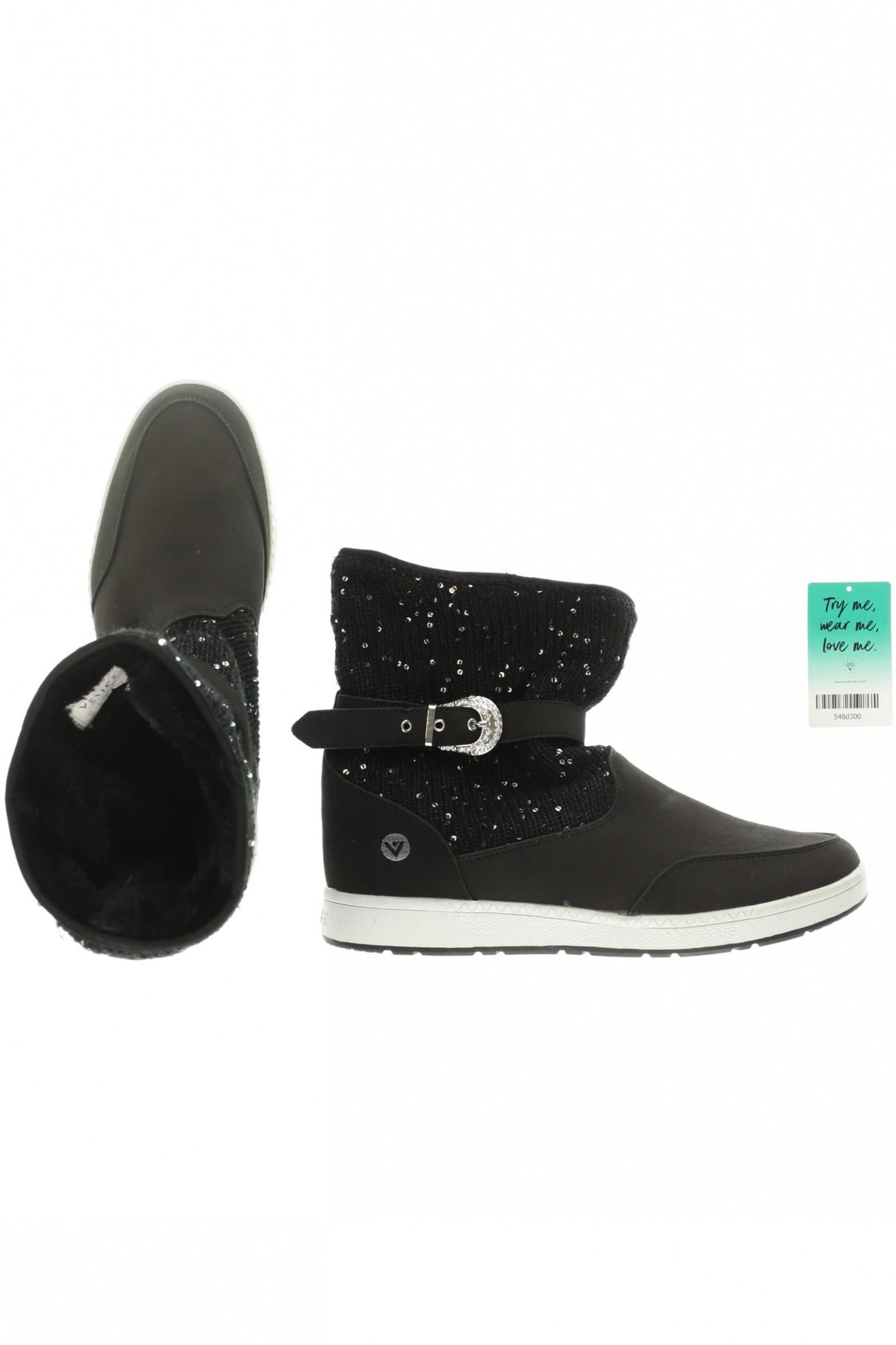 

Venice Damen Stiefel, schwarz, Gr. 44