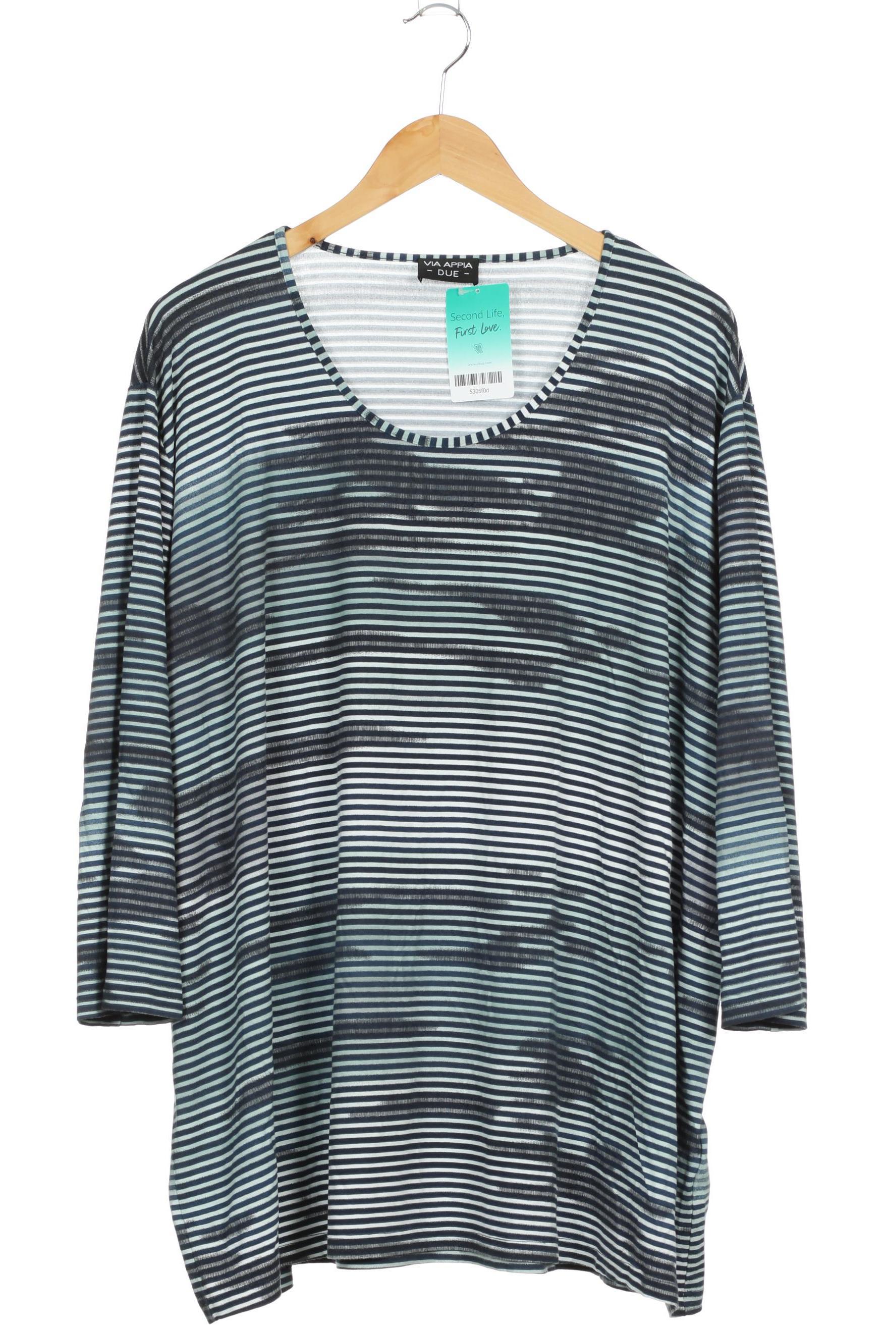 

VIA Appia DUE Damen Langarmshirt, blau, Gr. 54