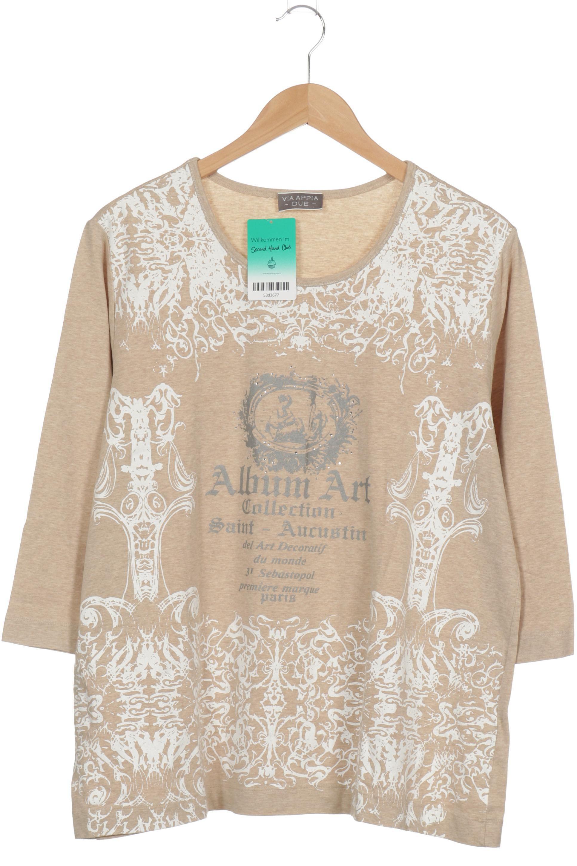 

VIA Appia DUE Damen Langarmshirt, beige, Gr. 48