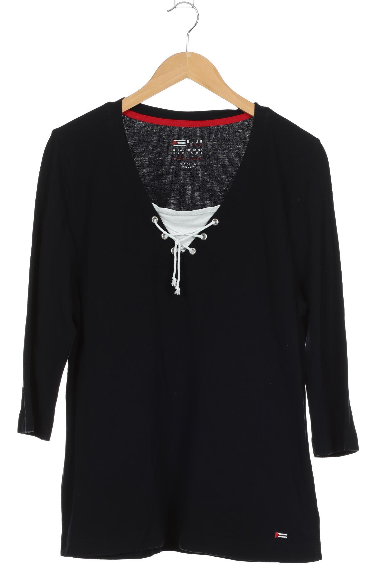 

VIA Appia DUE Damen Langarmshirt, blau, Gr. 46