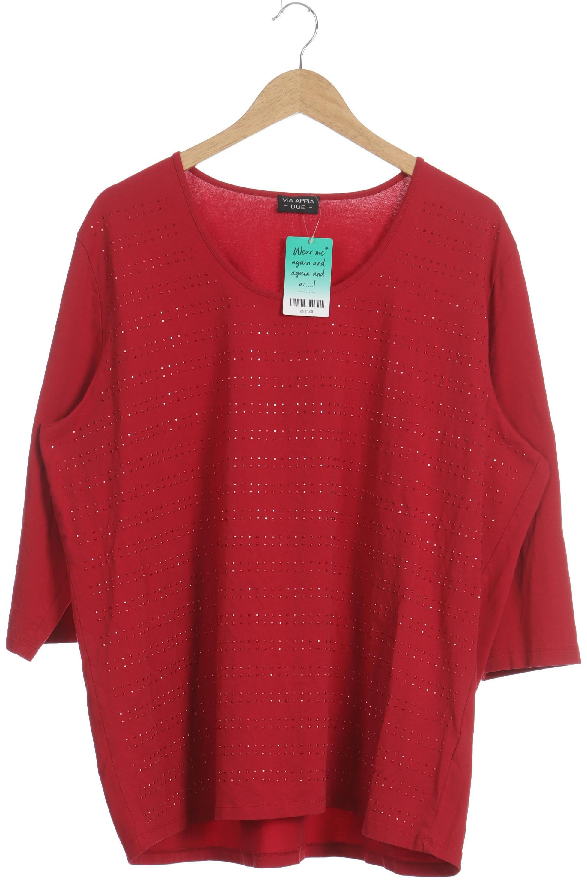 

VIA Appia DUE Damen Langarmshirt, rot, Gr. 52