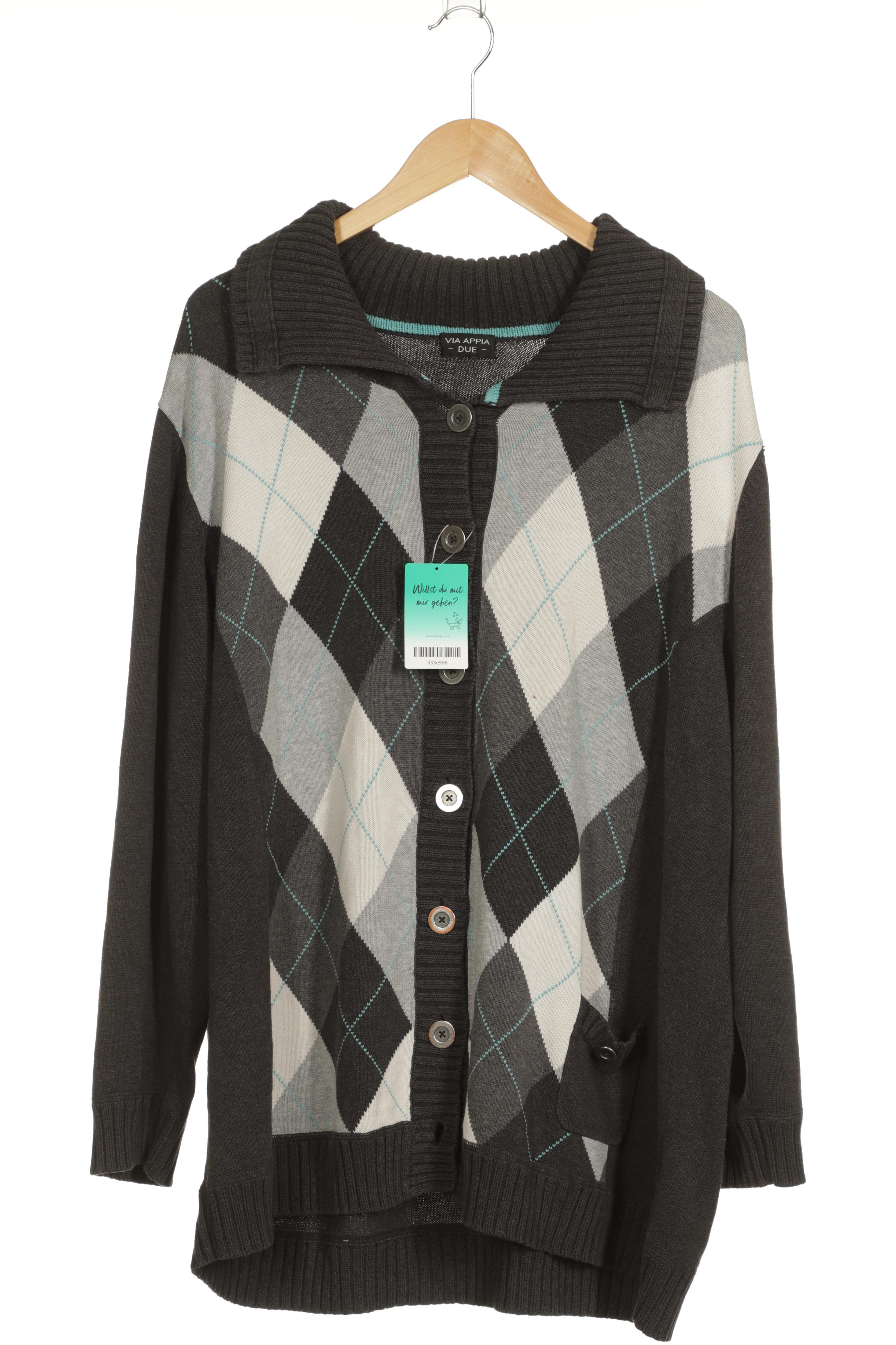 

VIA Appia DUE Damen Strickjacke, grau, Gr. 50