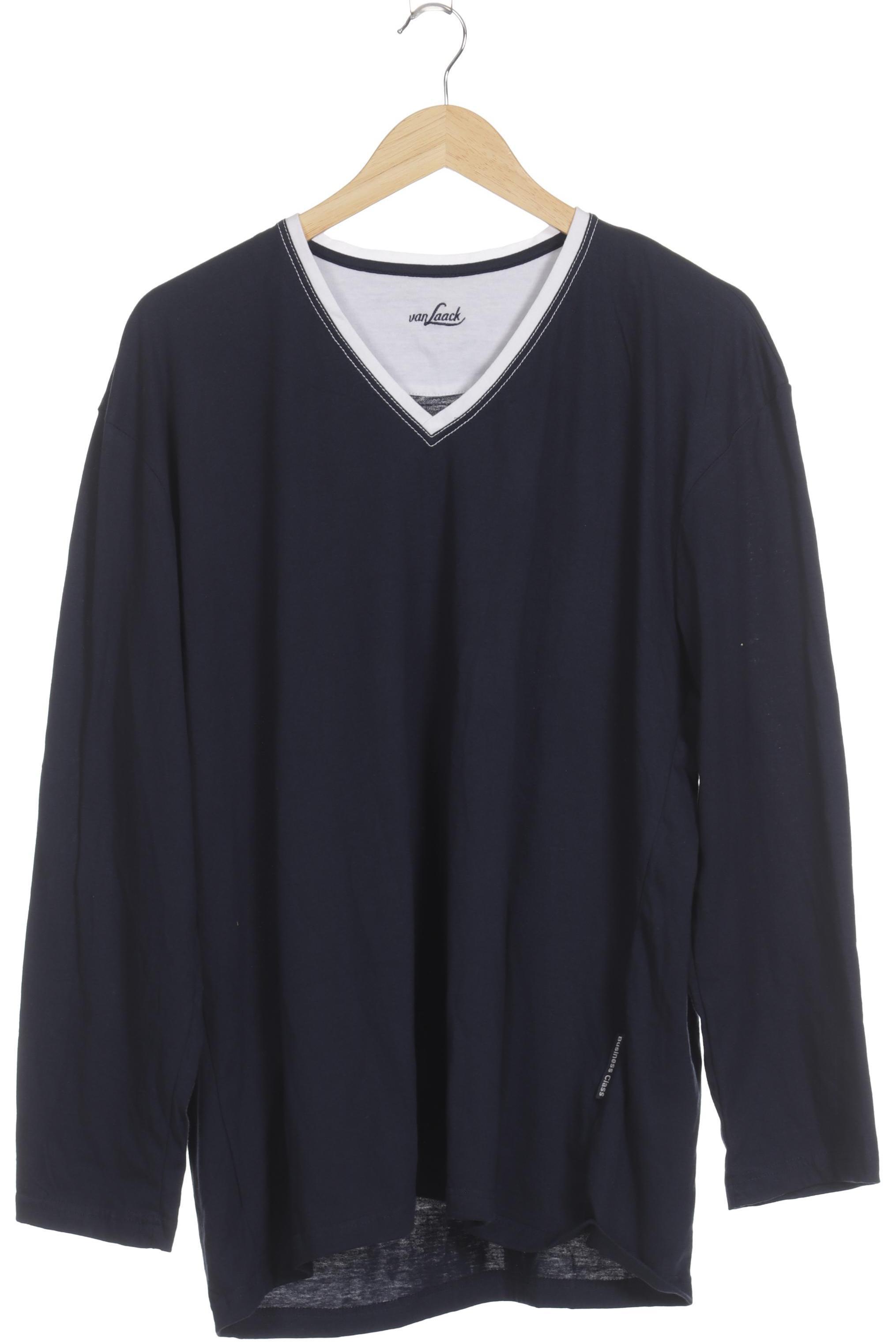

Van Laack Herren Langarmshirt, blau, Gr.