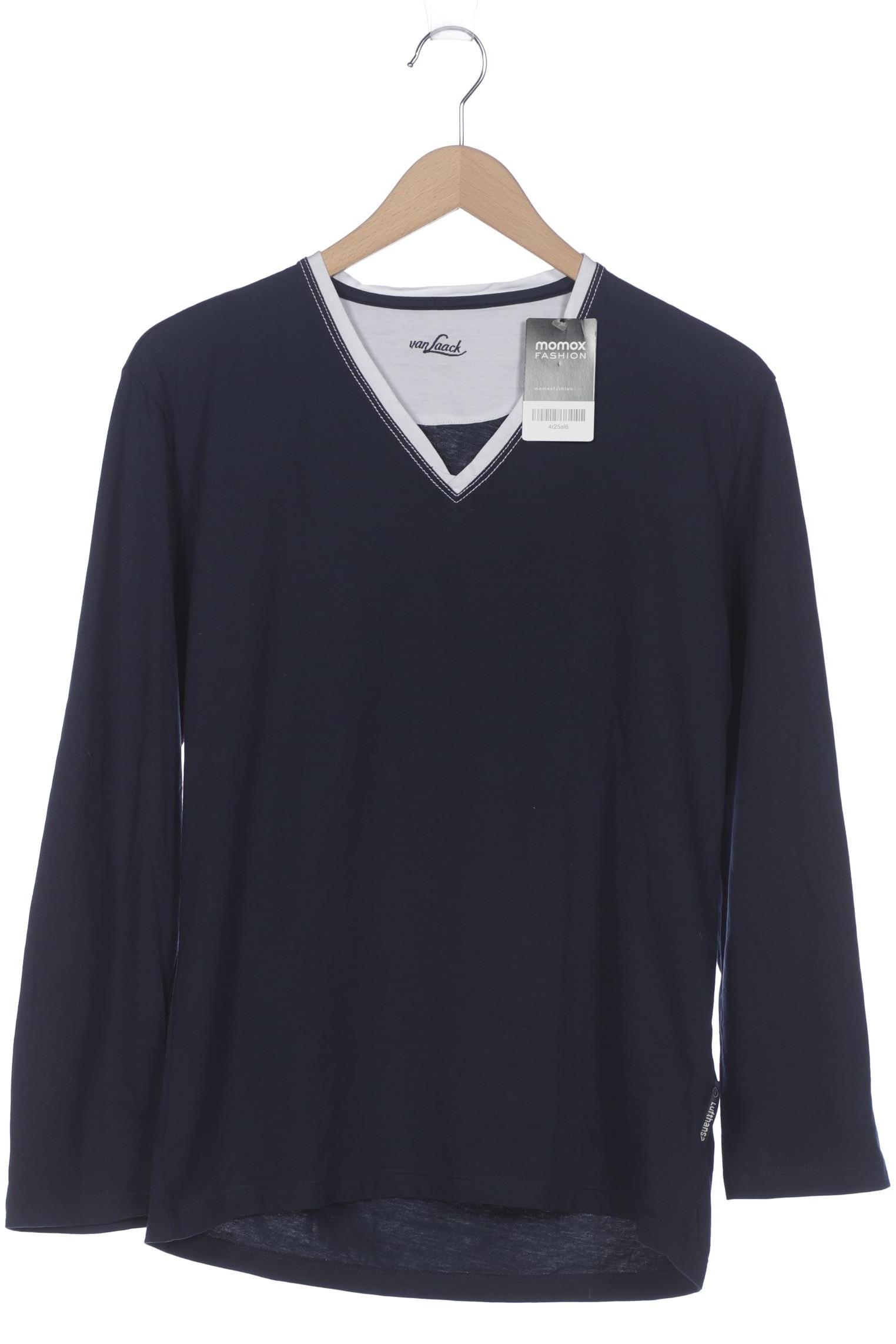 

Van Laack Damen Langarmshirt, marineblau, Gr. 38