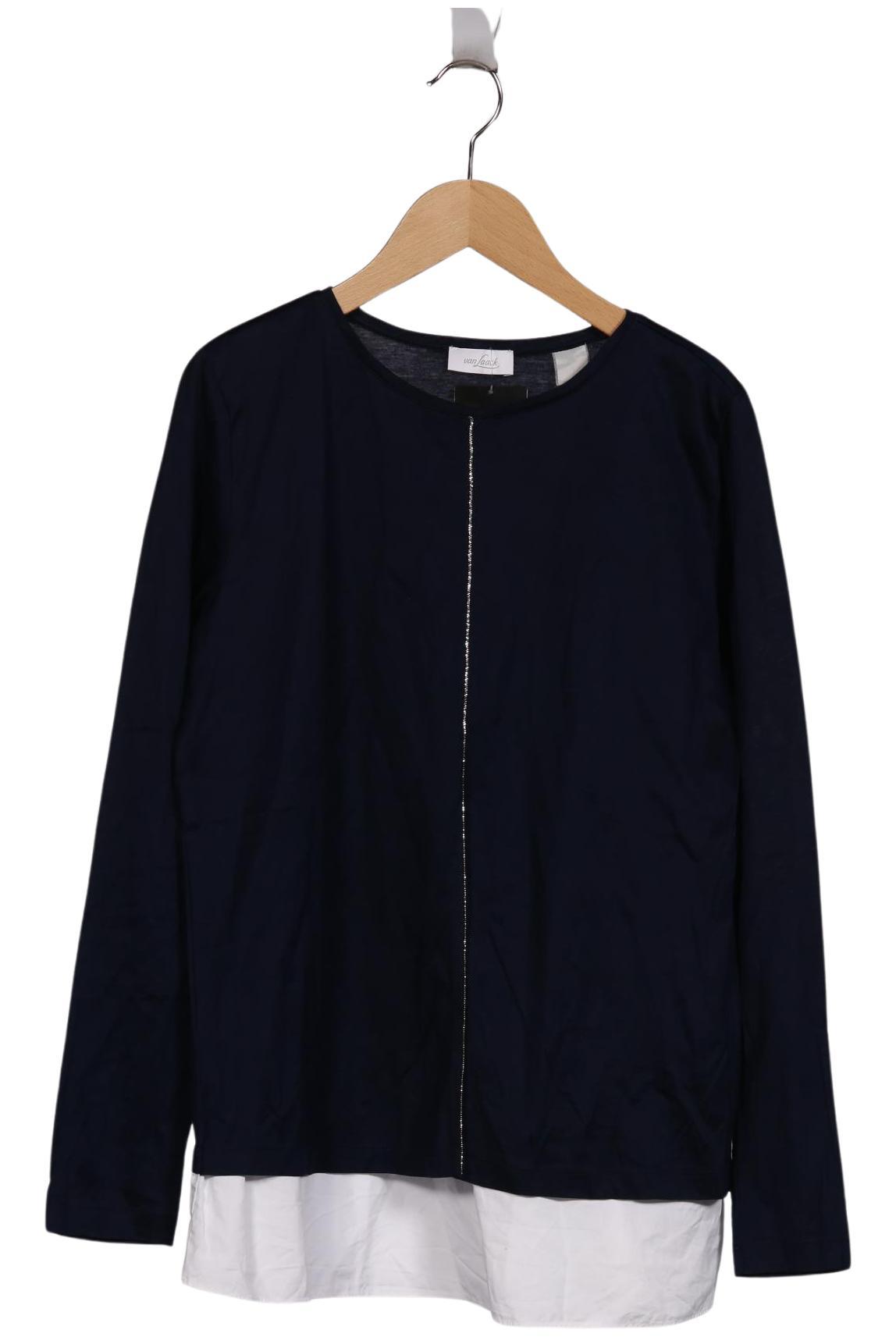 

Van Laack Damen Langarmshirt, marineblau, Gr. 38