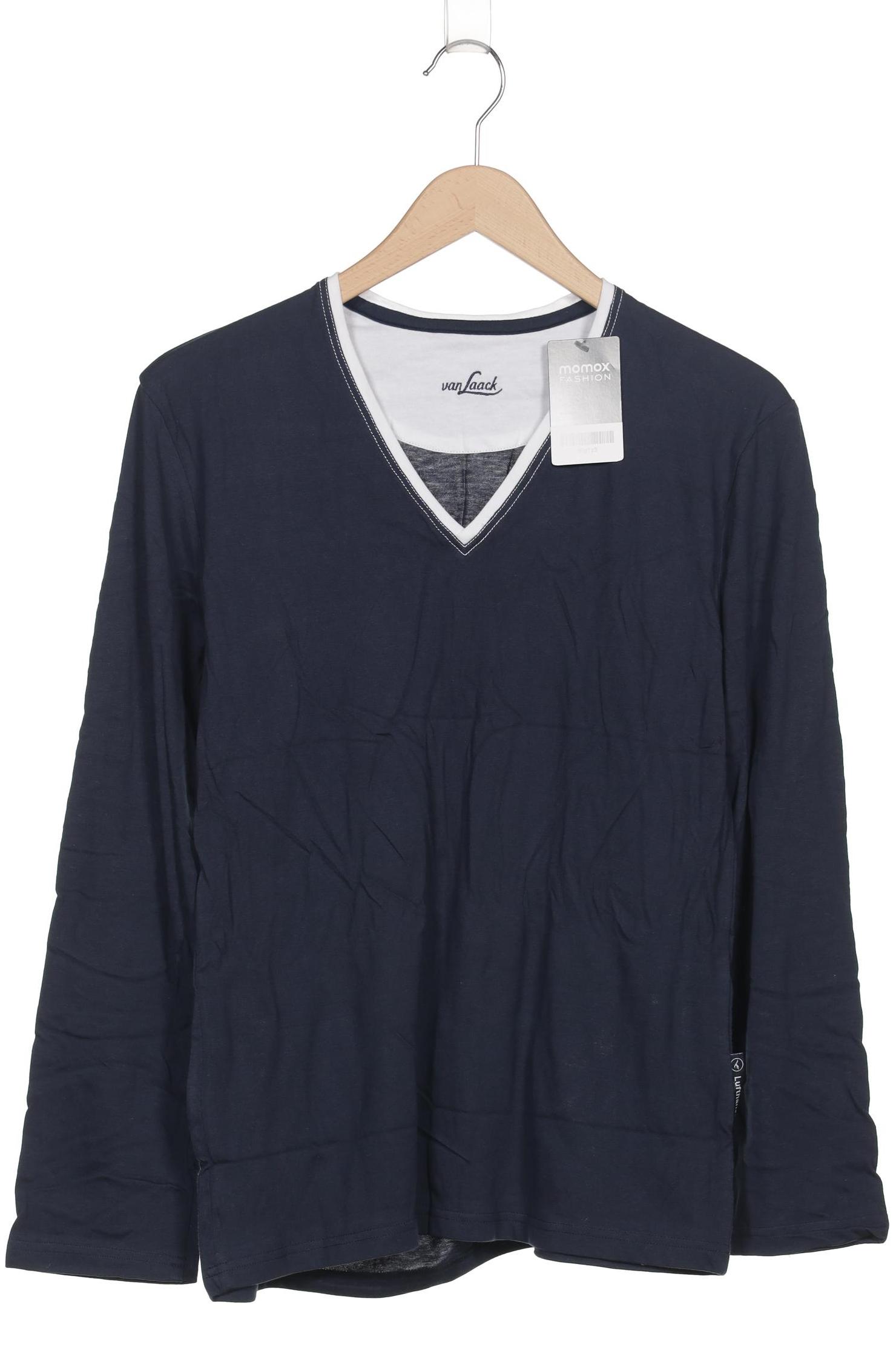 

Van Laack Damen Langarmshirt, marineblau, Gr. 38
