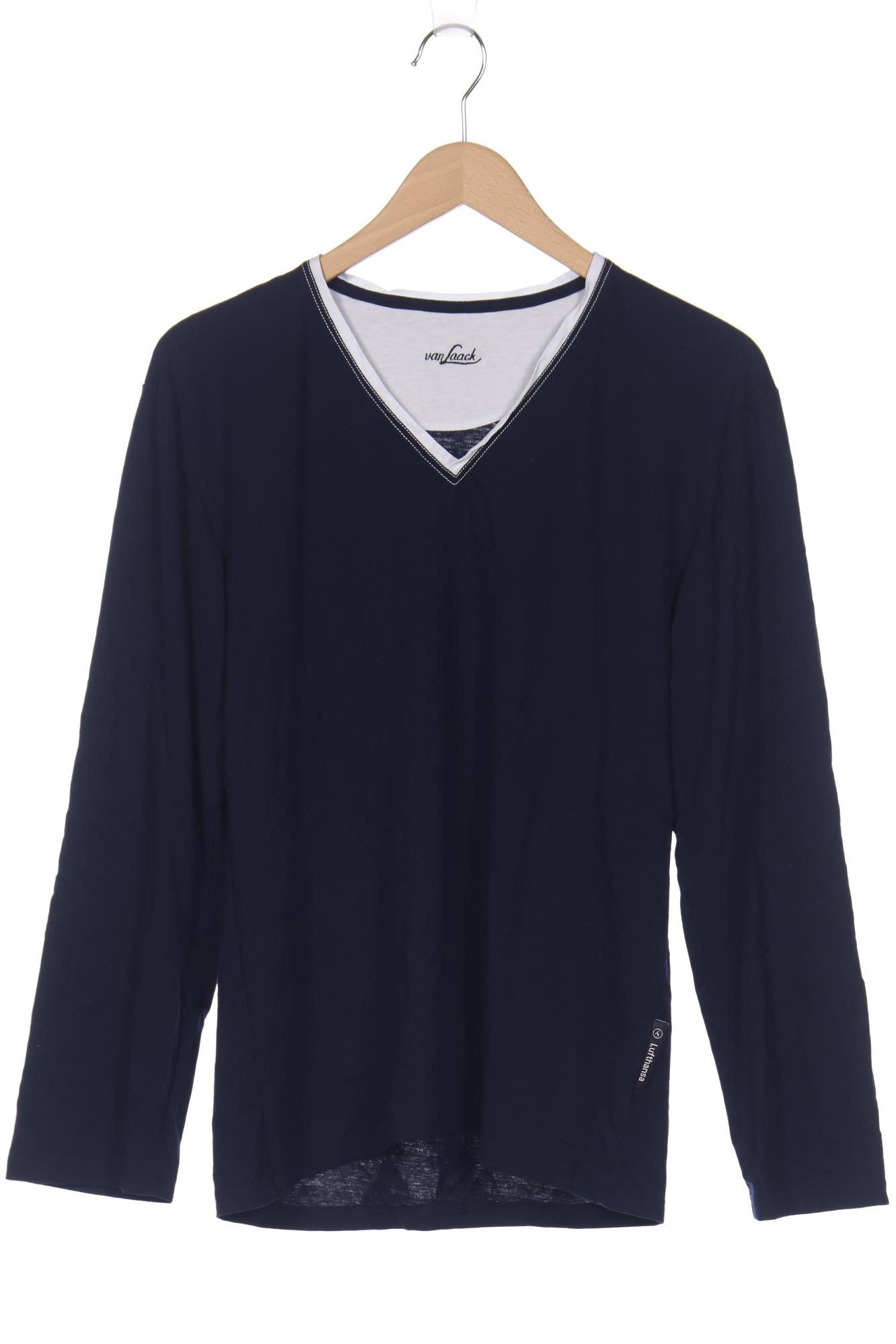

Van Laack Damen Langarmshirt, marineblau, Gr. 38