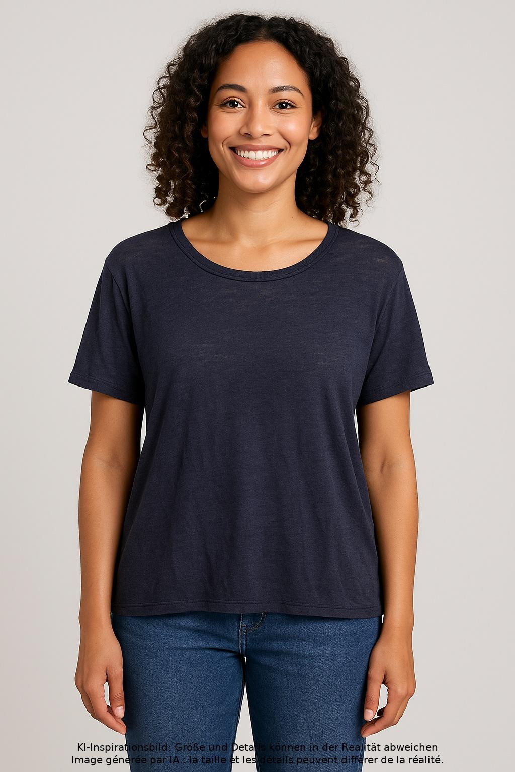 

Van Laack Damen T-Shirt, marineblau, Gr. 38