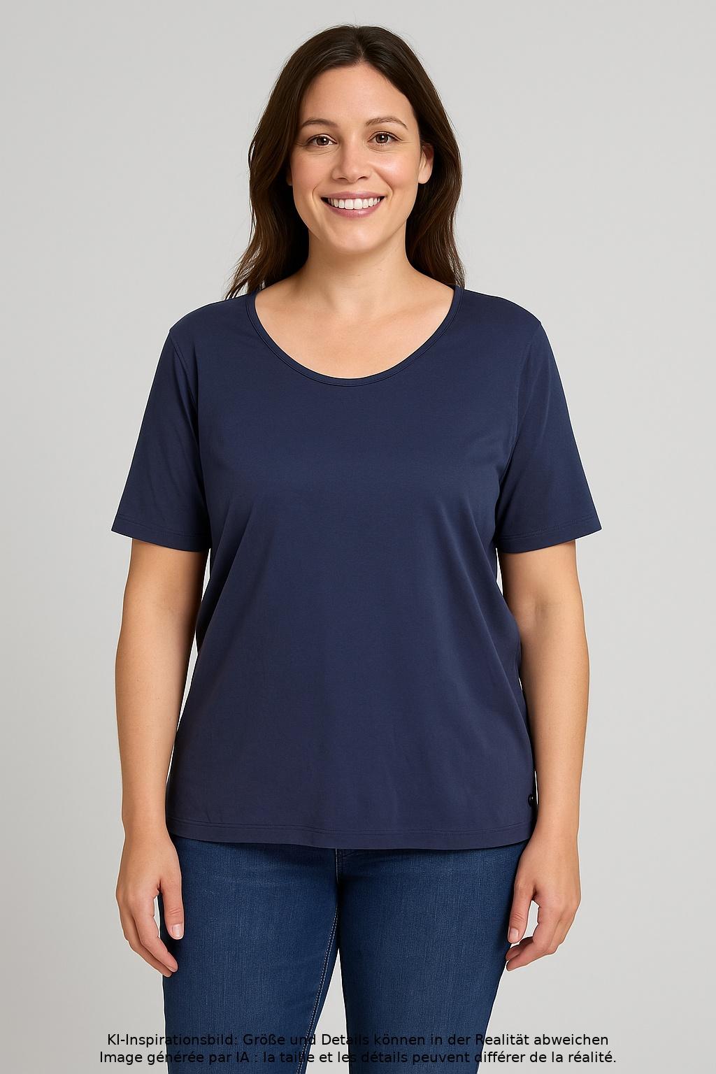 

Van Laack Damen T-Shirt, marineblau, Gr. 44