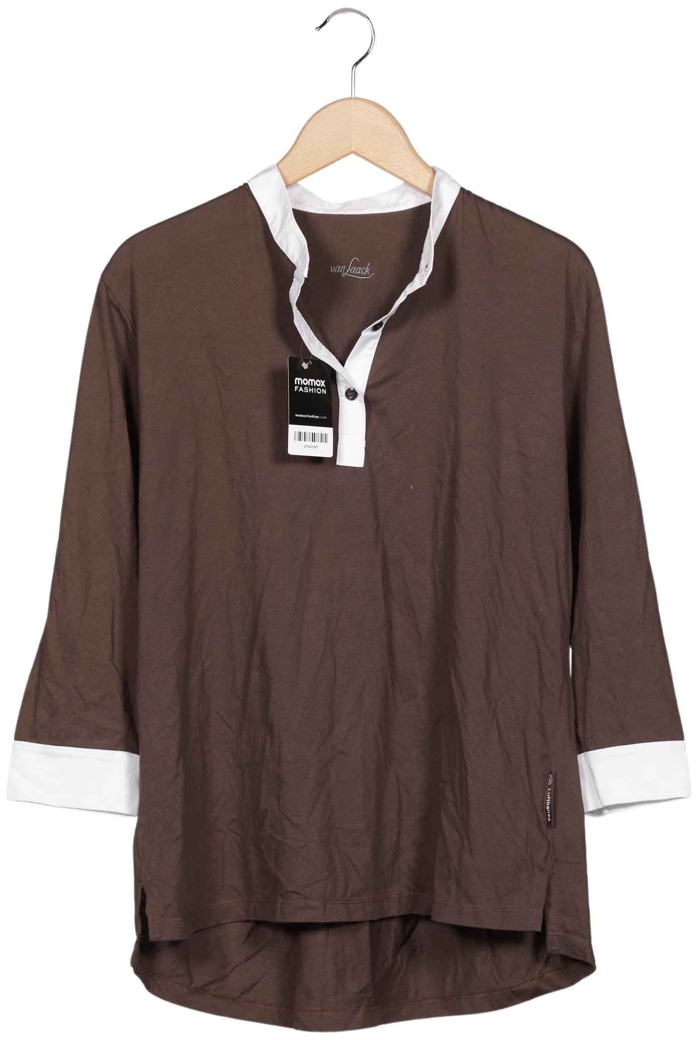 

Van Laack Damen Langarmshirt, braun, Gr. 38