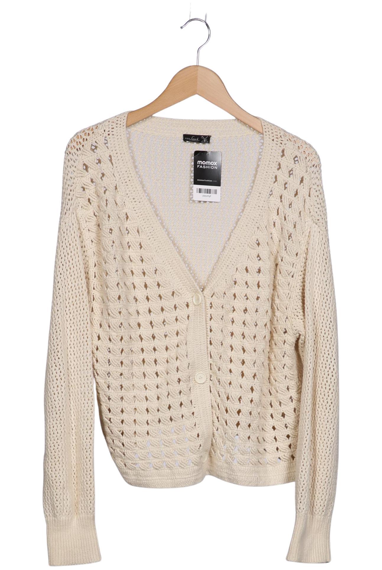 

Van Laack Damen Strickjacke, cremeweiß, Gr. 36