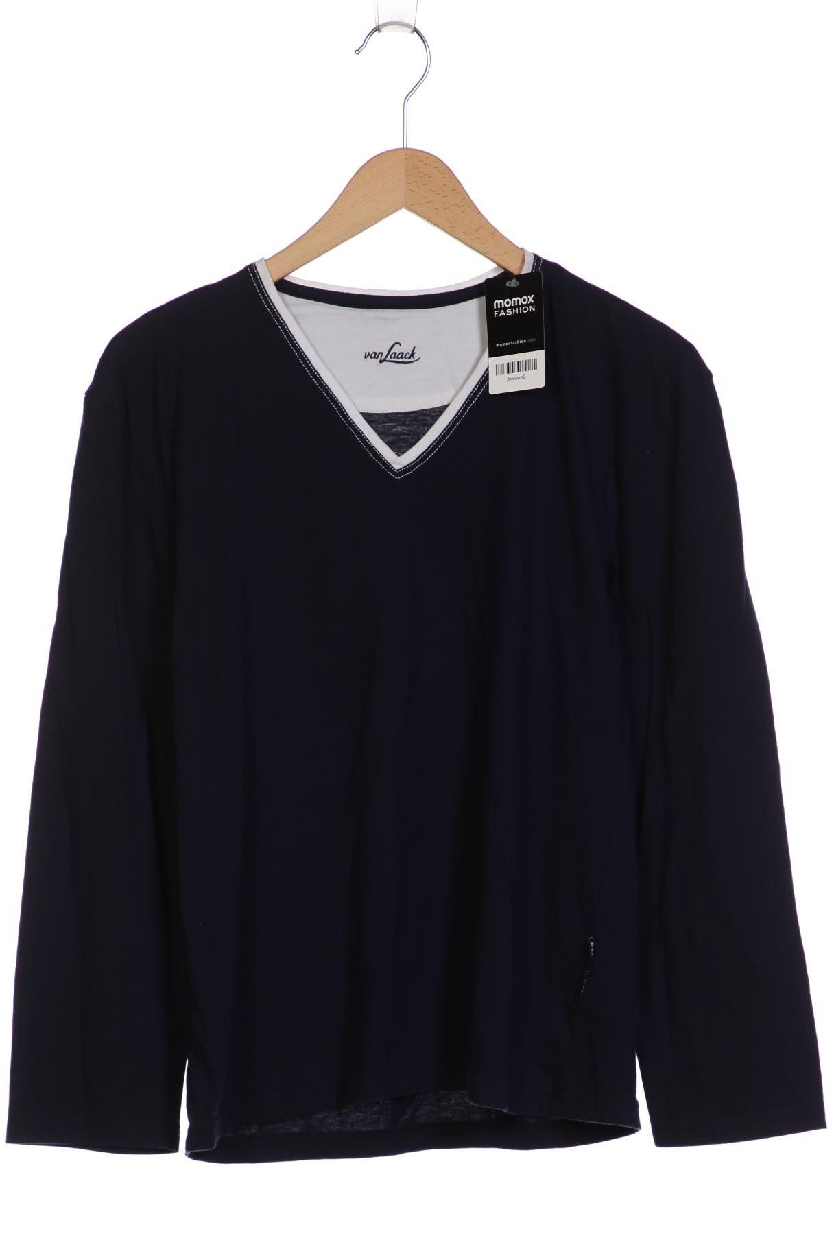 

Van Laack Herren Langarmshirt, marineblau, Gr. 46