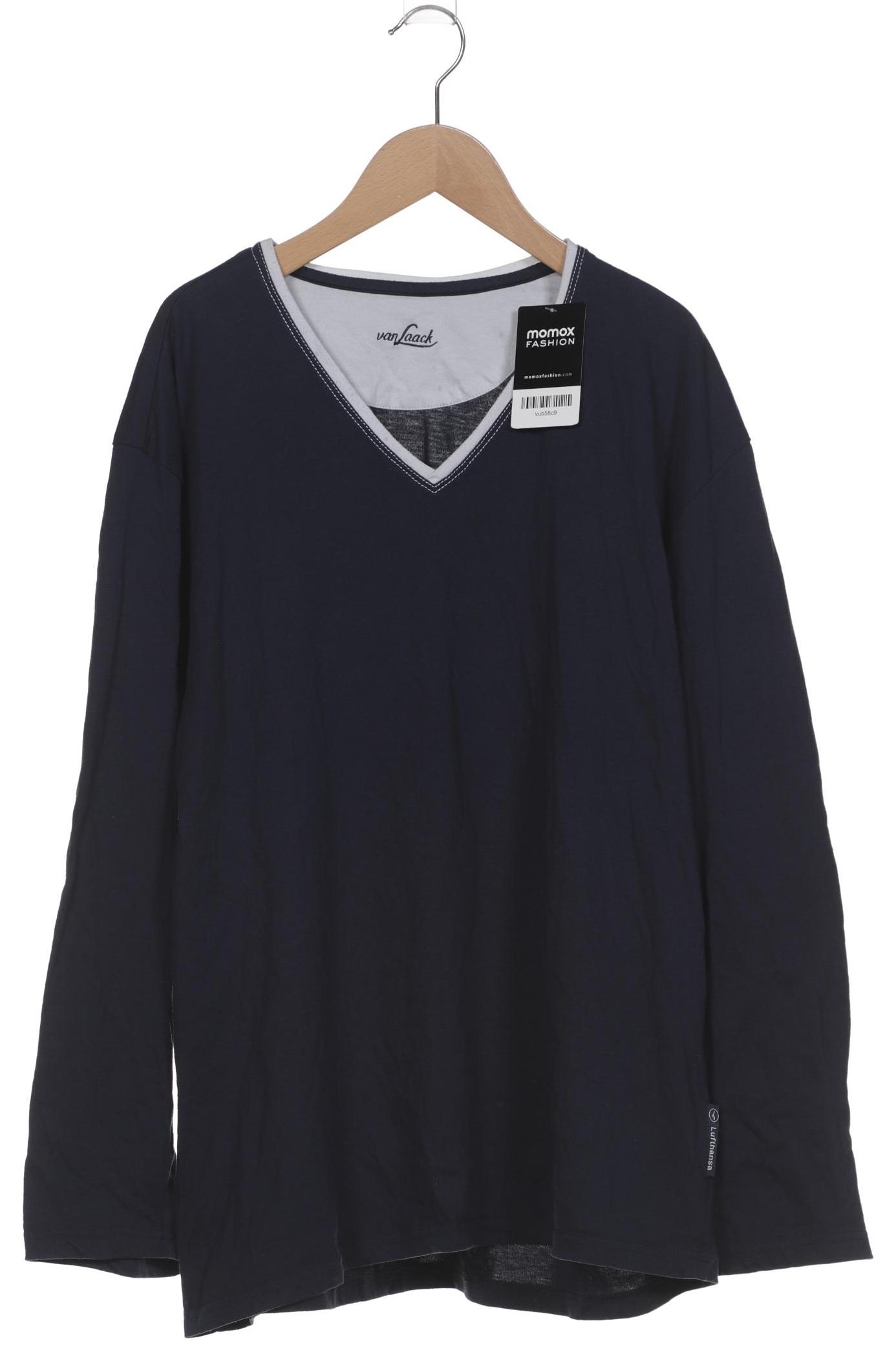 

Van Laack Herren Langarmshirt, marineblau, Gr. 52