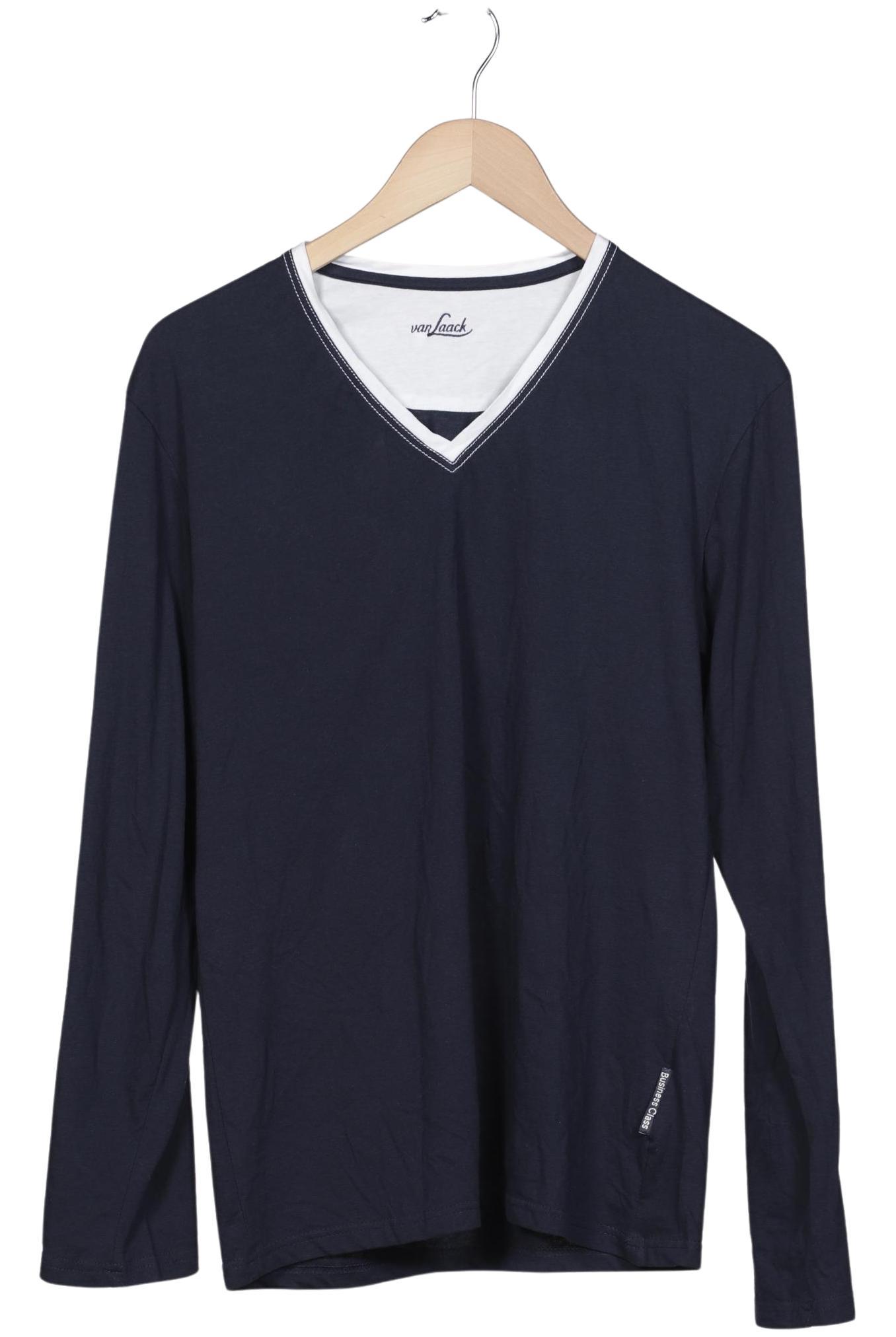 

Van Laack Herren Langarmshirt, marineblau, Gr. 48