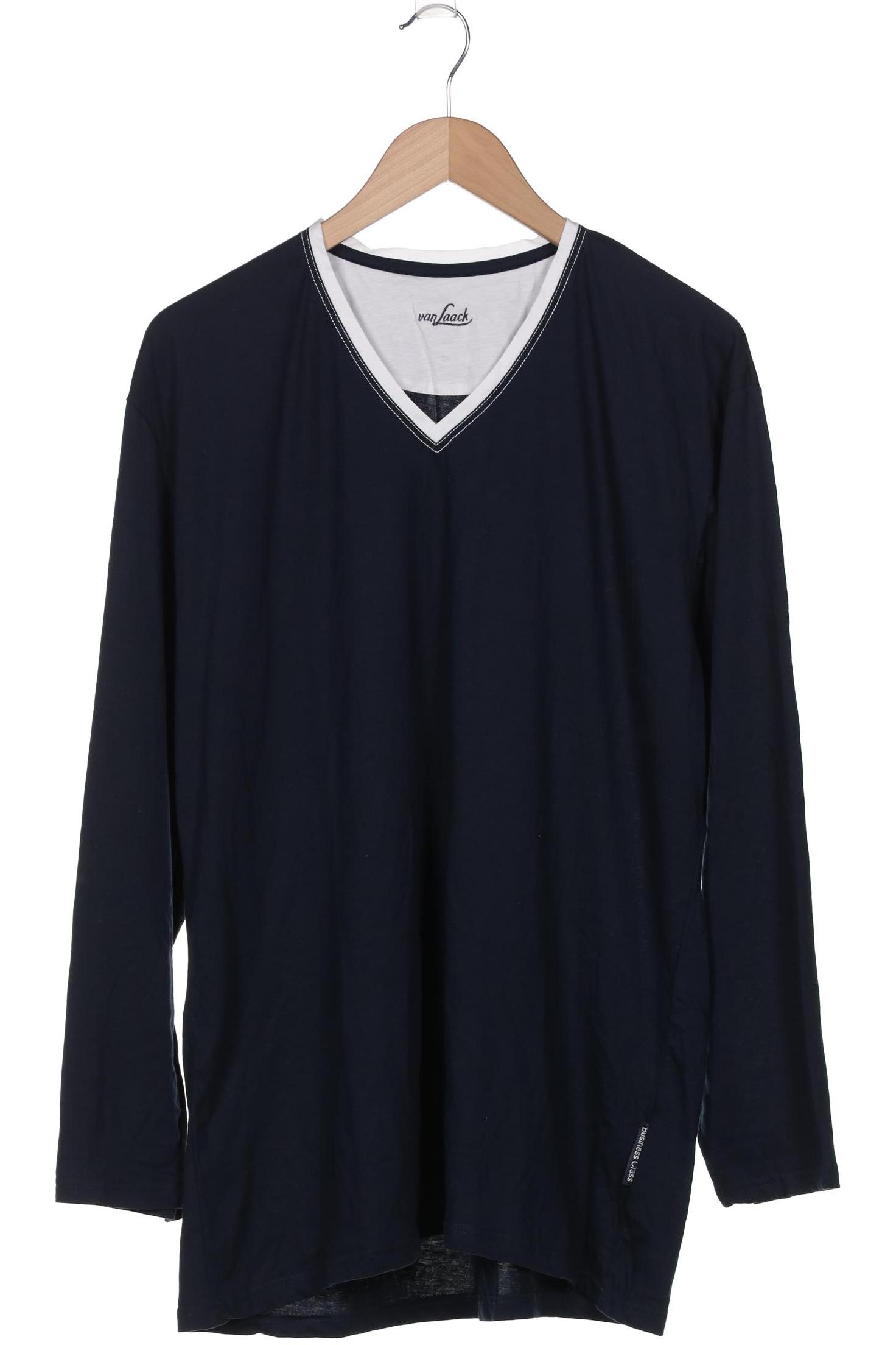 

Van Laack Herren Langarmshirt, marineblau, Gr. 54
