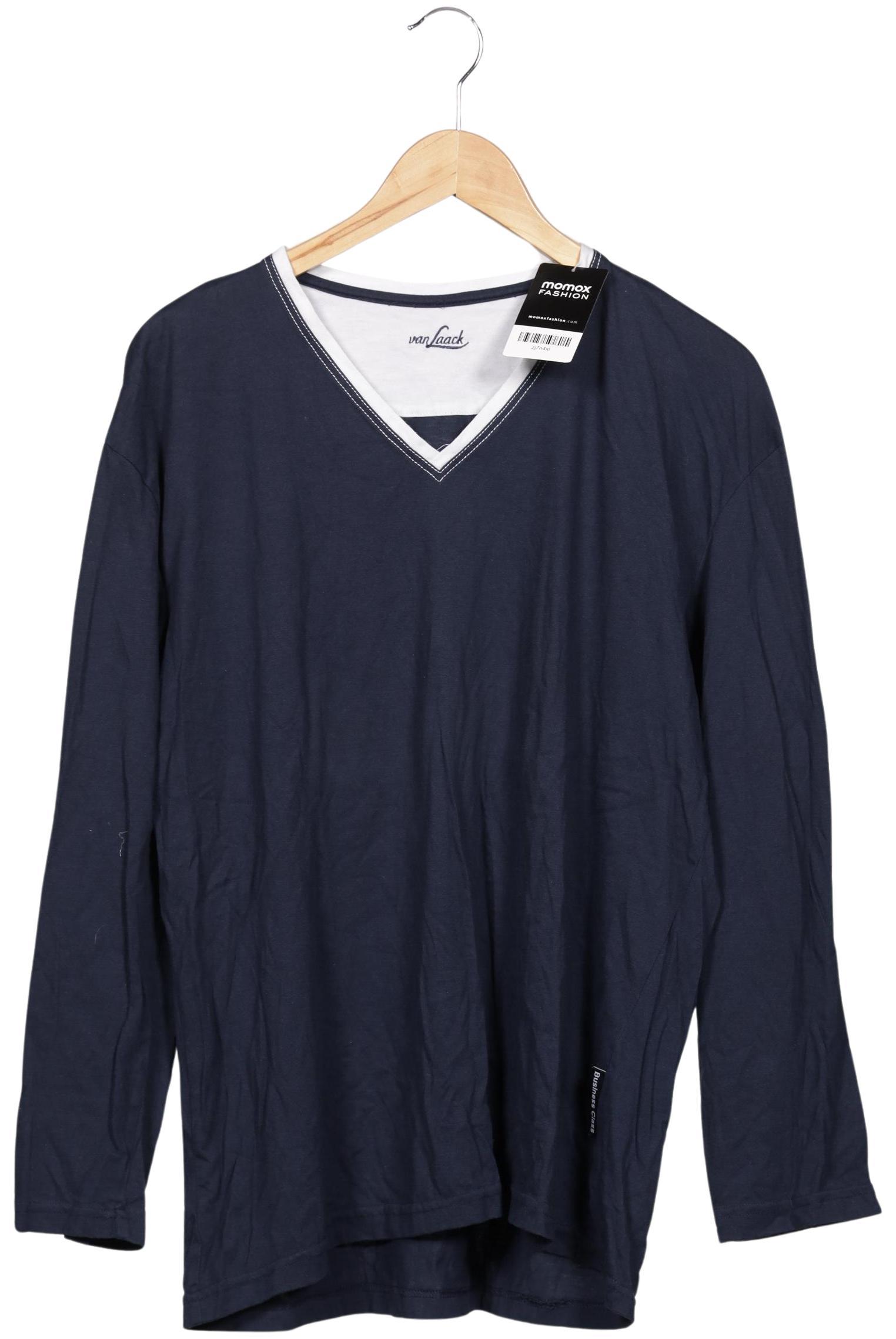 

Van Laack Herren Langarmshirt, marineblau, Gr. 54