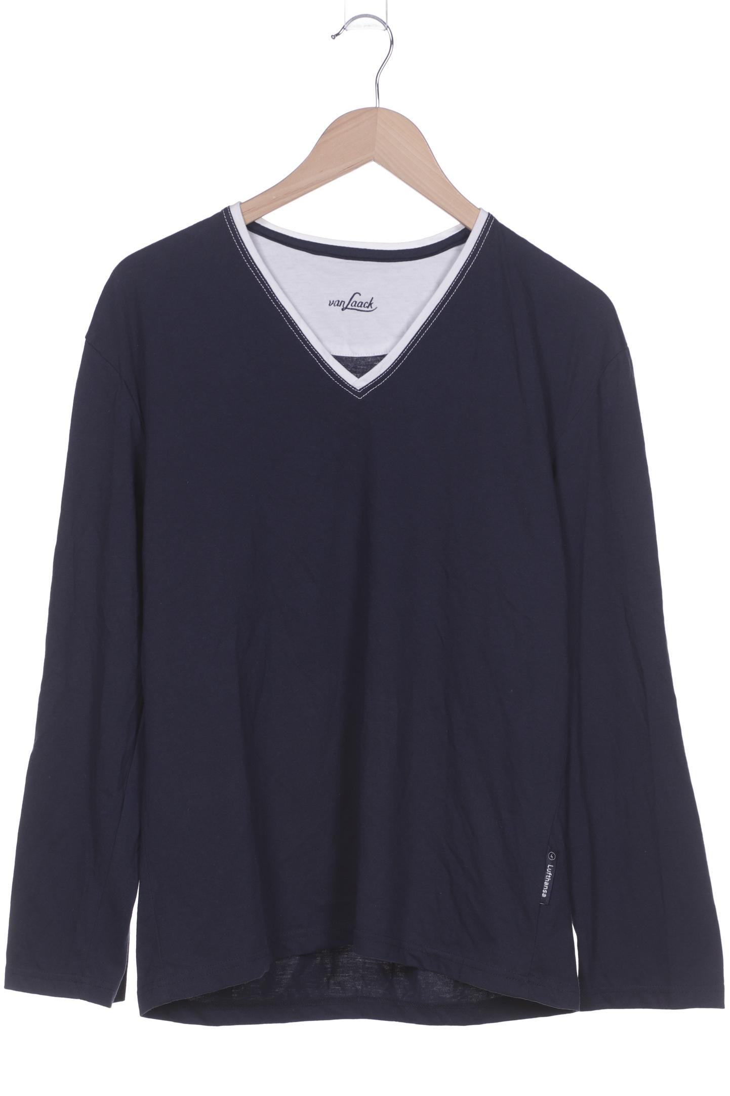 

Van Laack Herren Langarmshirt, marineblau, Gr. 46