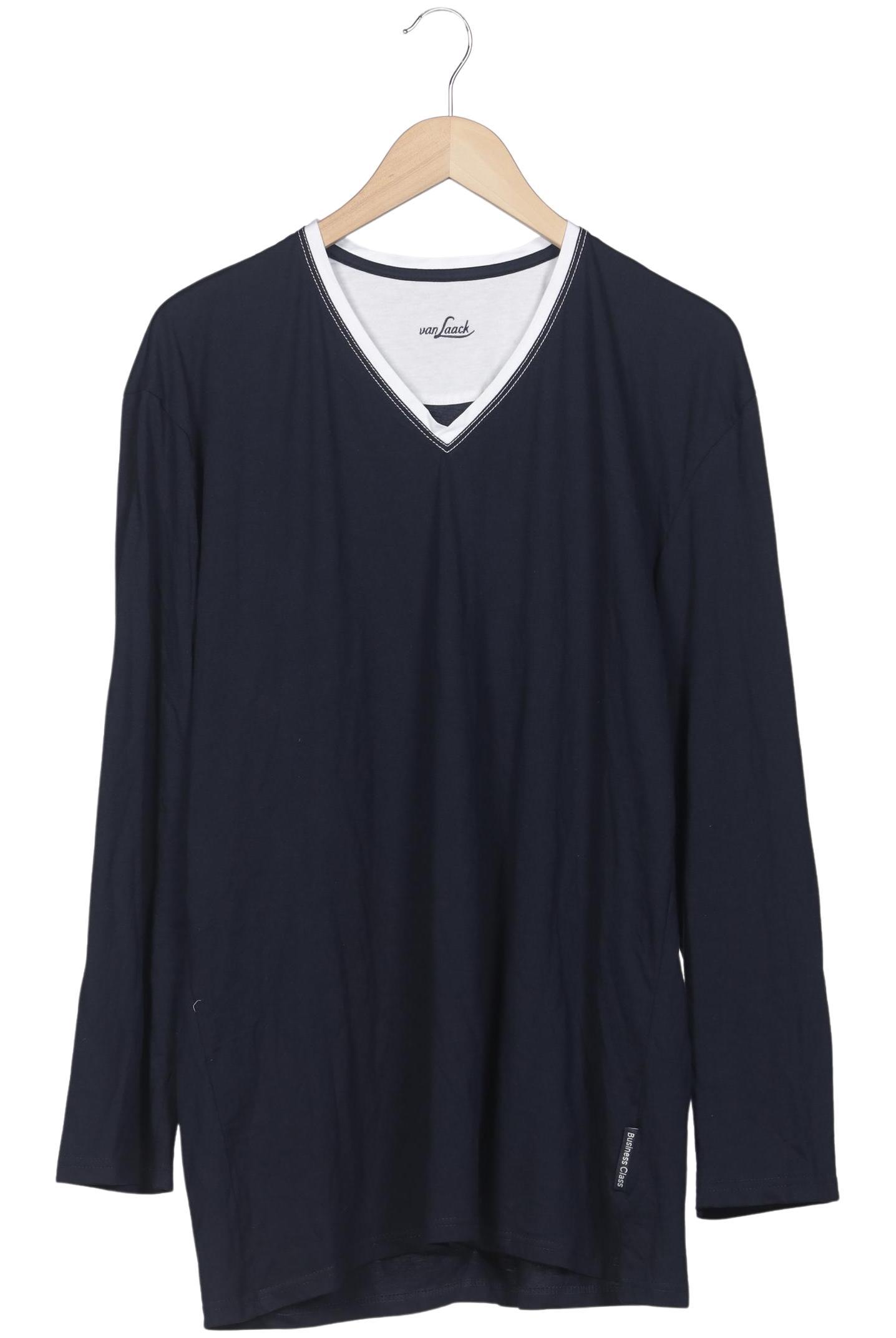 

Van Laack Herren Langarmshirt, marineblau, Gr. 54