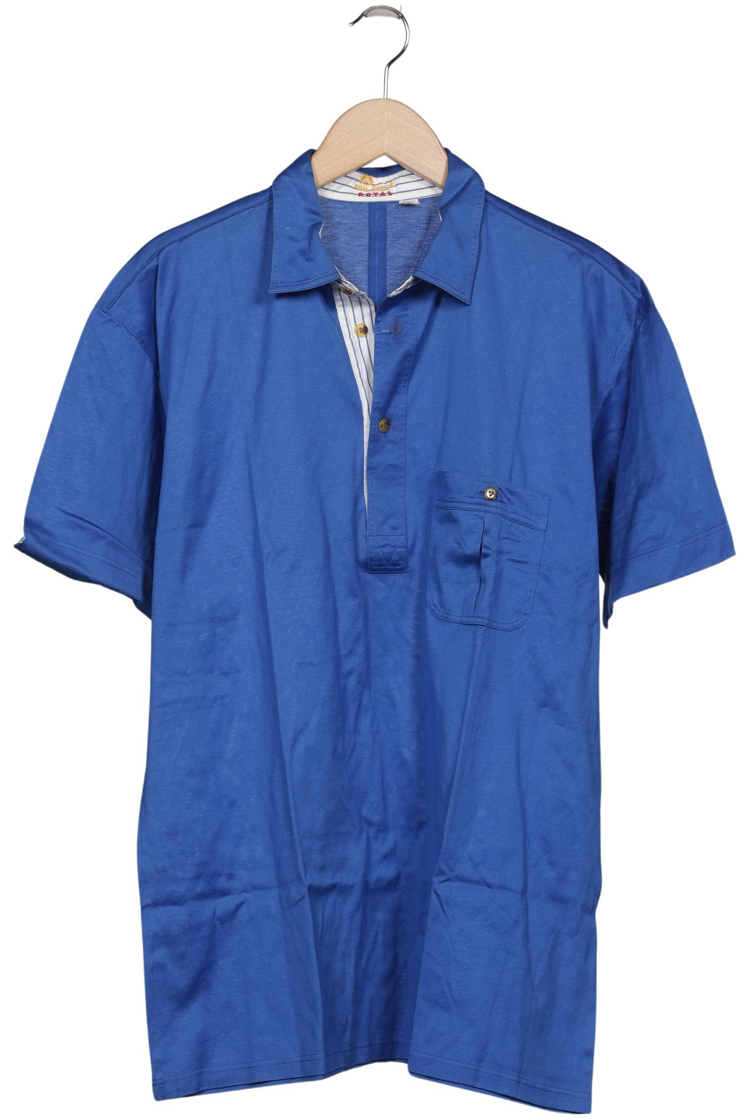 

Van Laack Herren Poloshirt, blau, Gr. 52