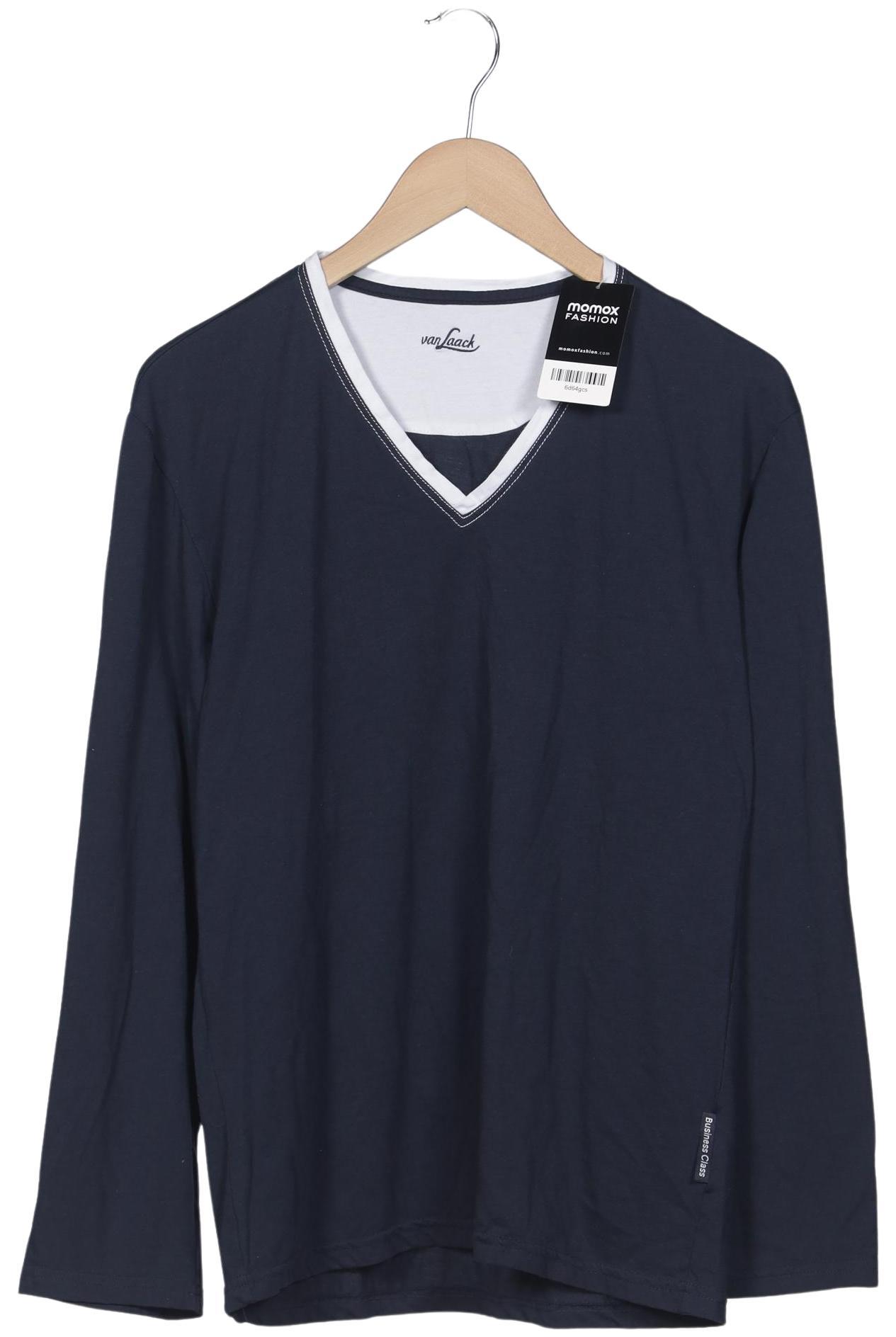Thumbnail - Van Laack Herren Langarmshirt, marineblau, Gr. 48