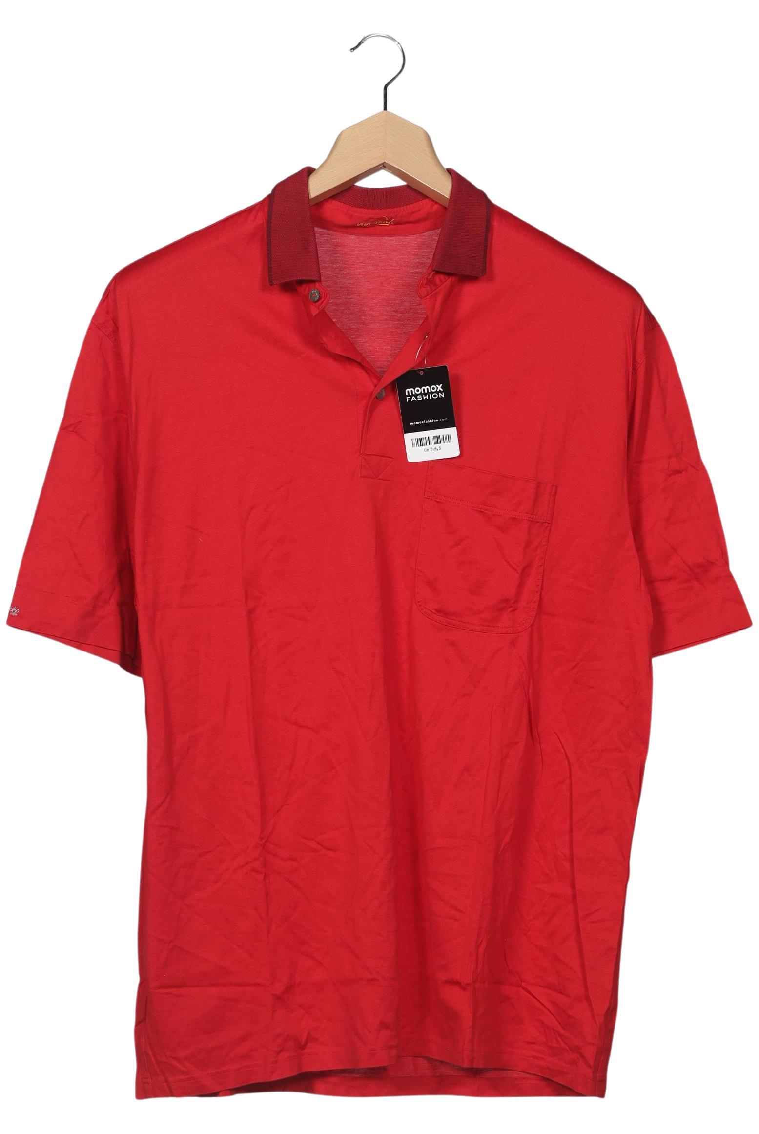 

Van Laack Herren Poloshirt, rot, Gr. 56