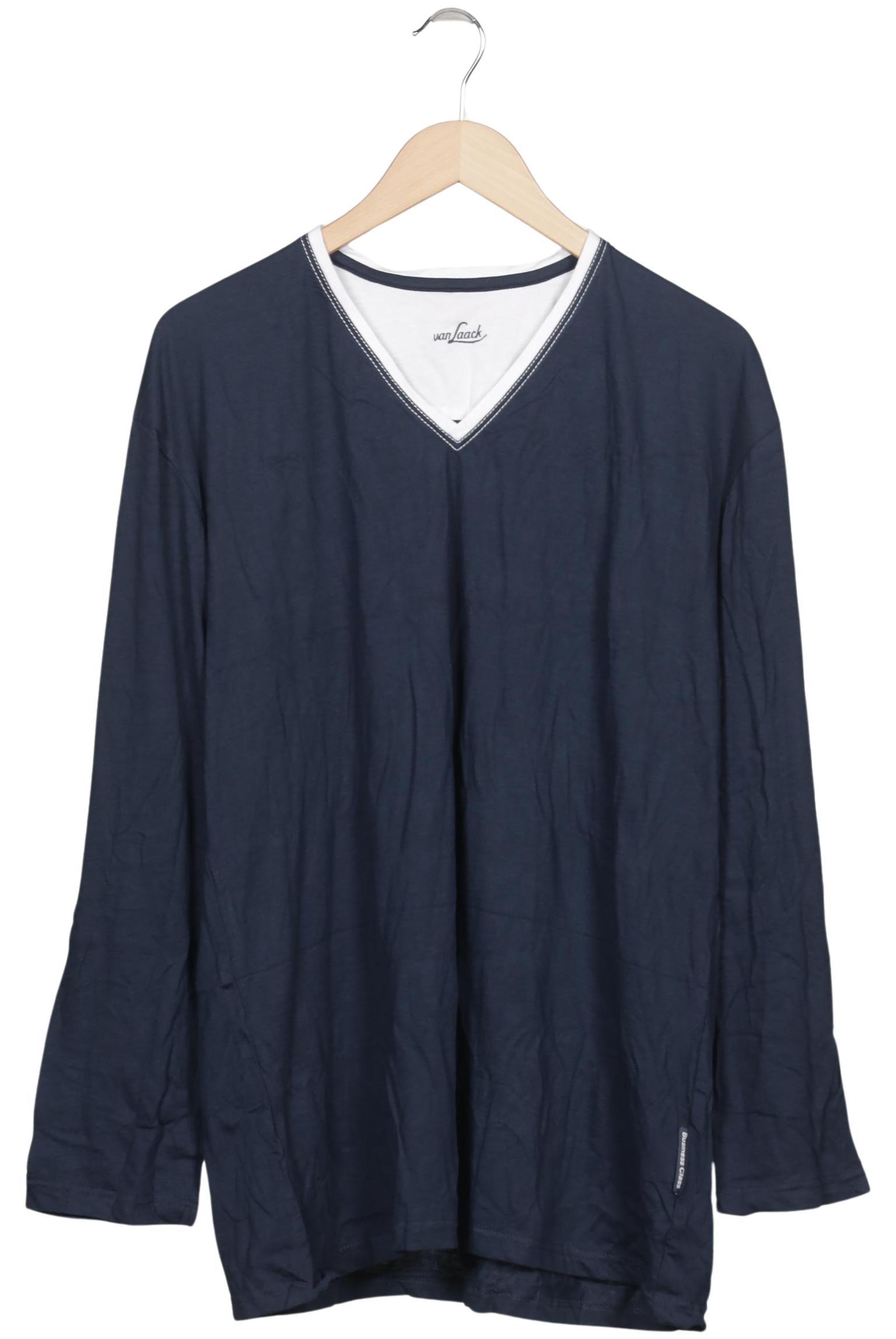 

Van Laack Herren Langarmshirt, marineblau, Gr. 54