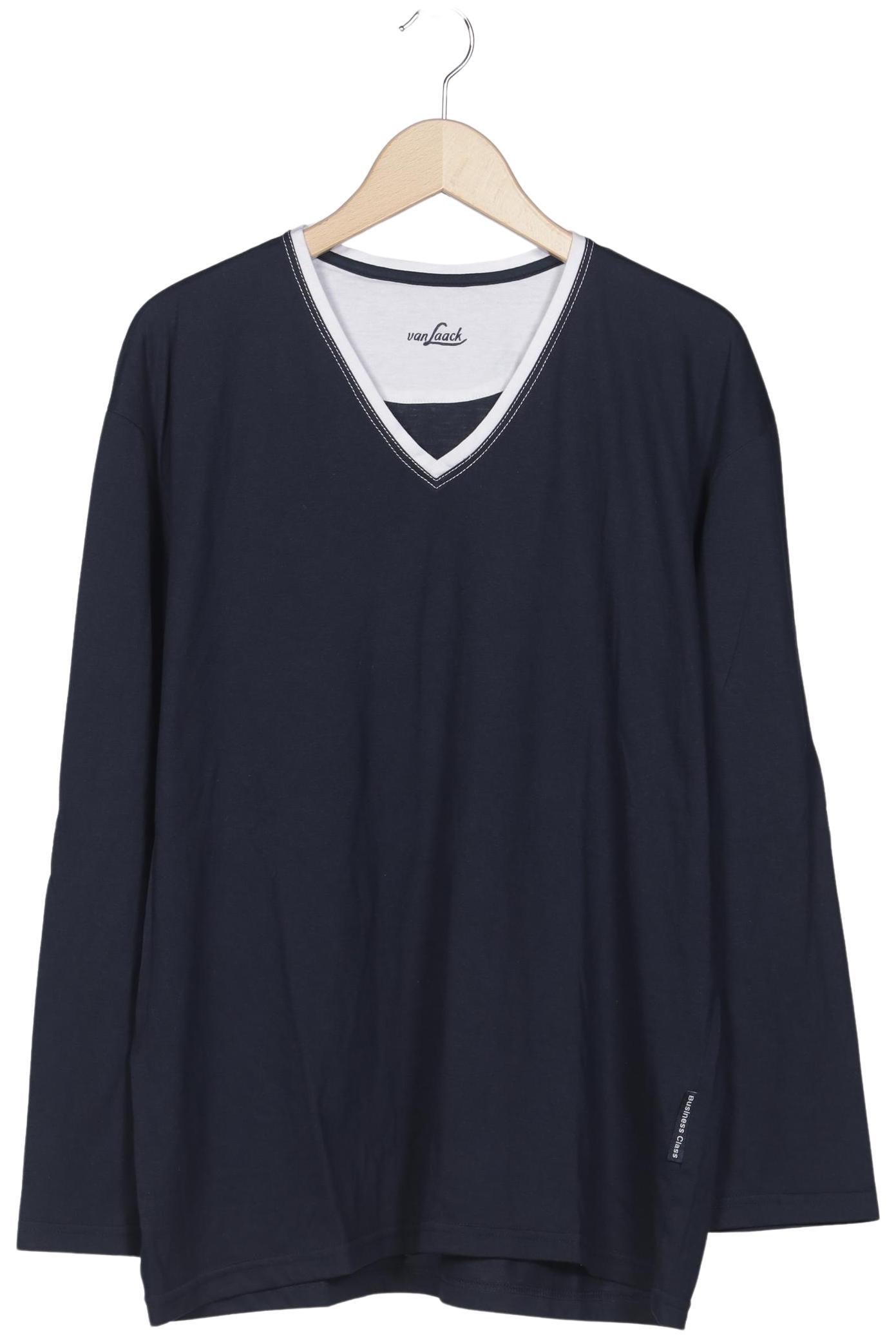 

Van Laack Herren Langarmshirt, marineblau, Gr. 60