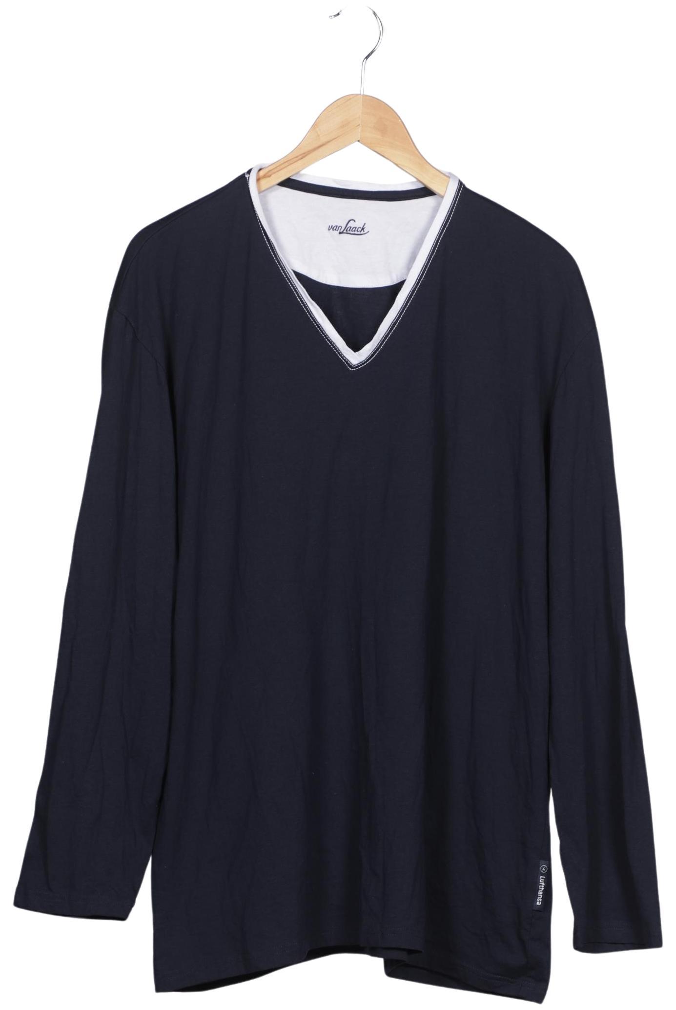 

Van Laack Herren Langarmshirt, marineblau, Gr. 54