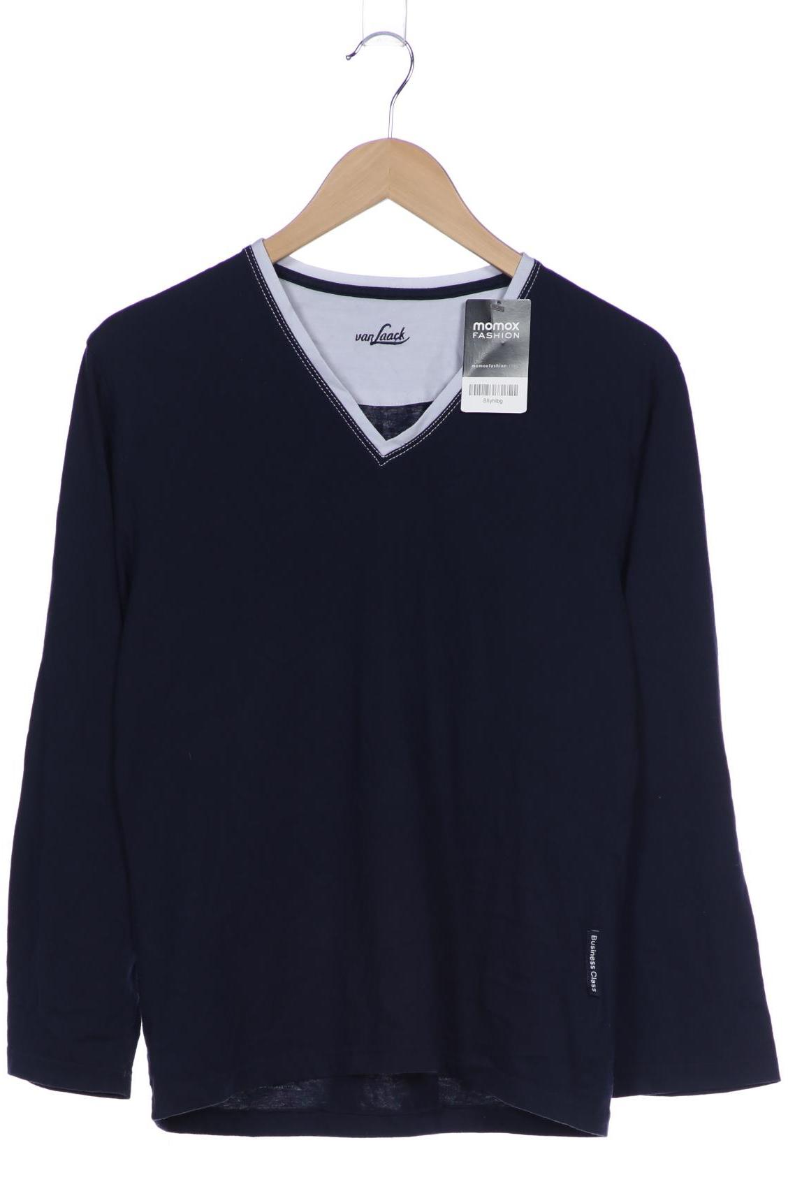 

Van Laack Herren Langarmshirt, marineblau, Gr. 48