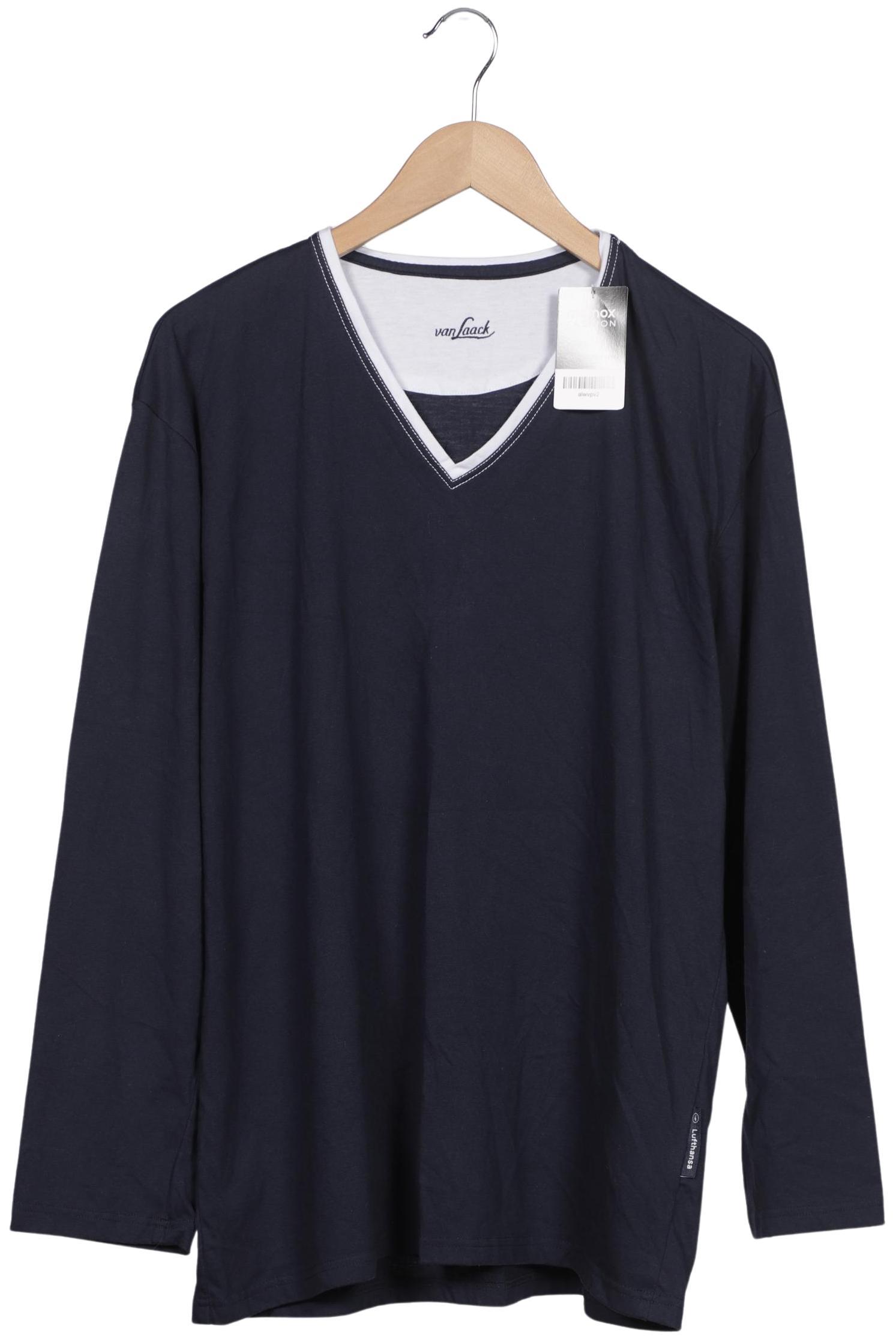 Thumbnail - Van Laack Herren Langarmshirt, marineblau, Gr. 52