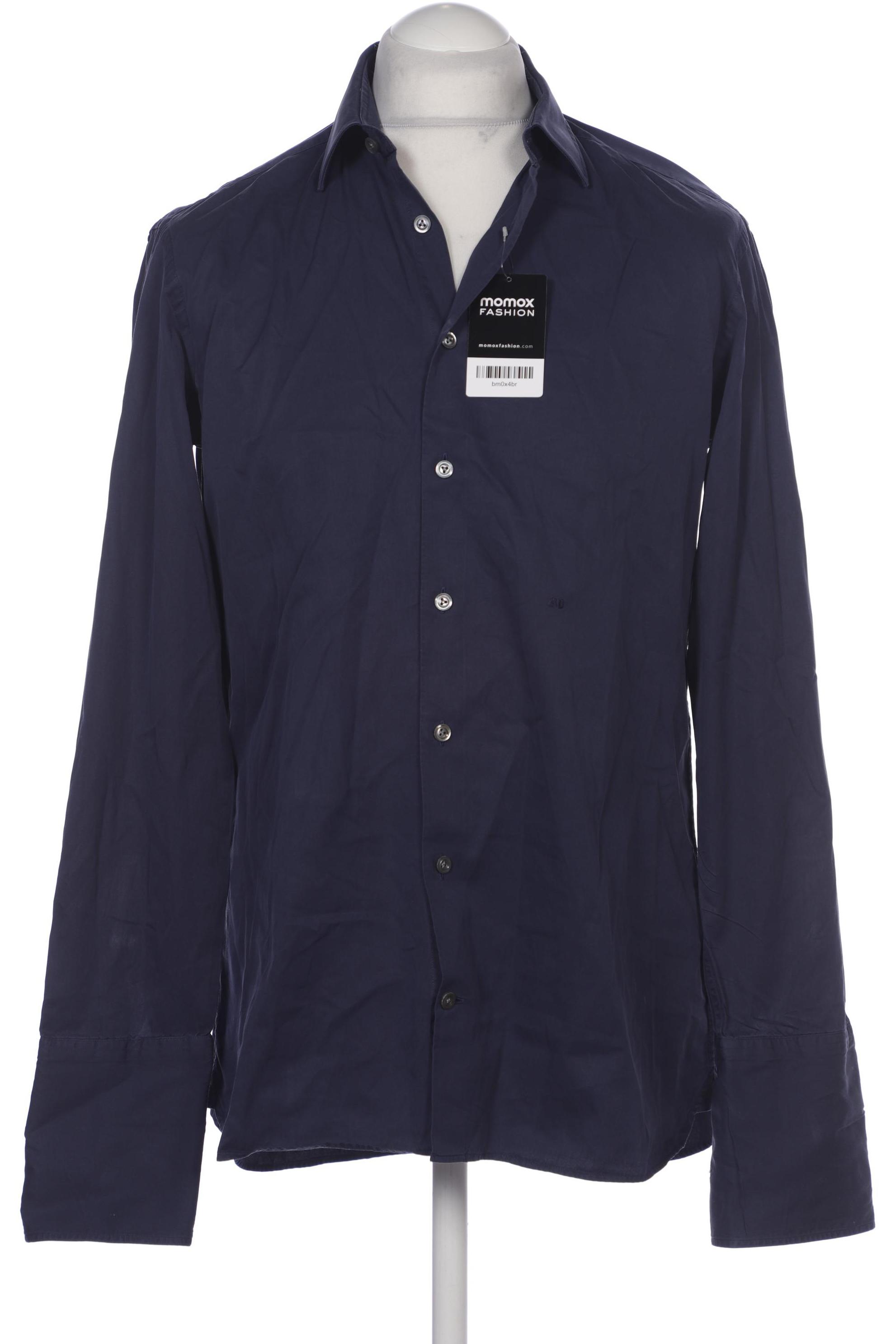 

Van Laack Herren Hemd, marineblau, Gr. 50