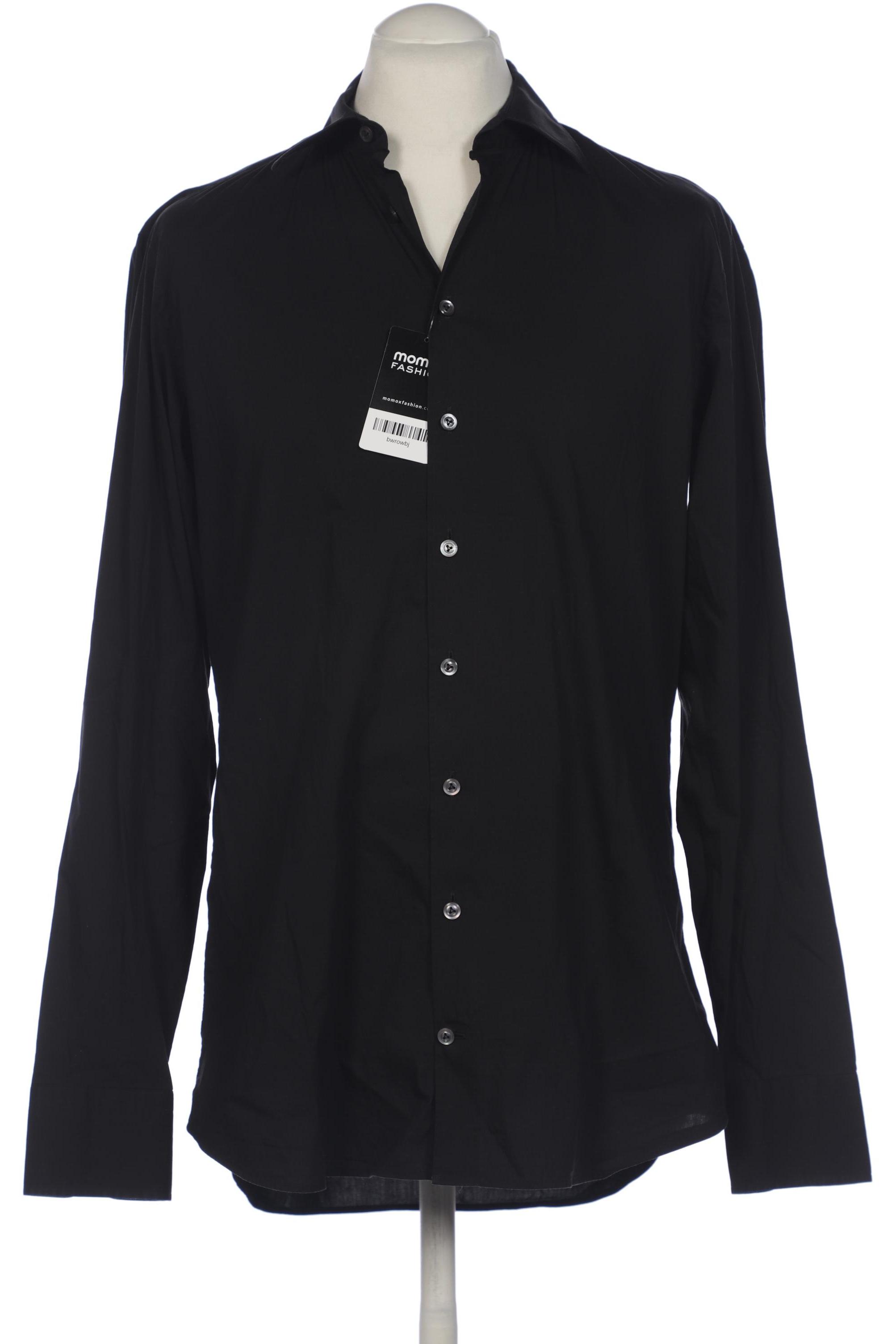

Van Laack Herren Hemd, schwarz, Gr. 52