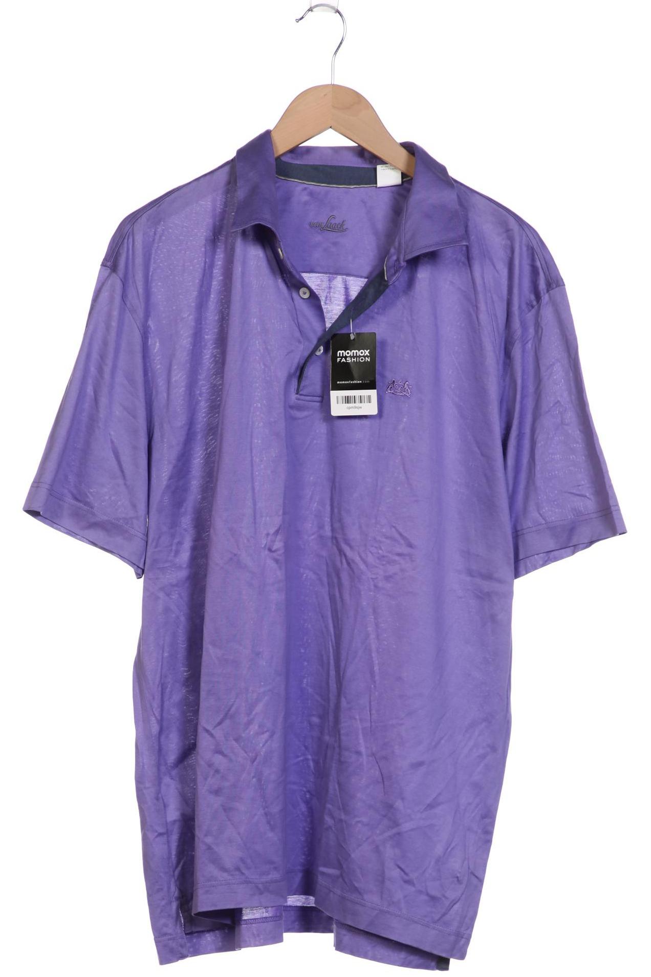 

Van Laack Herren Poloshirt, flieder, Gr. 58