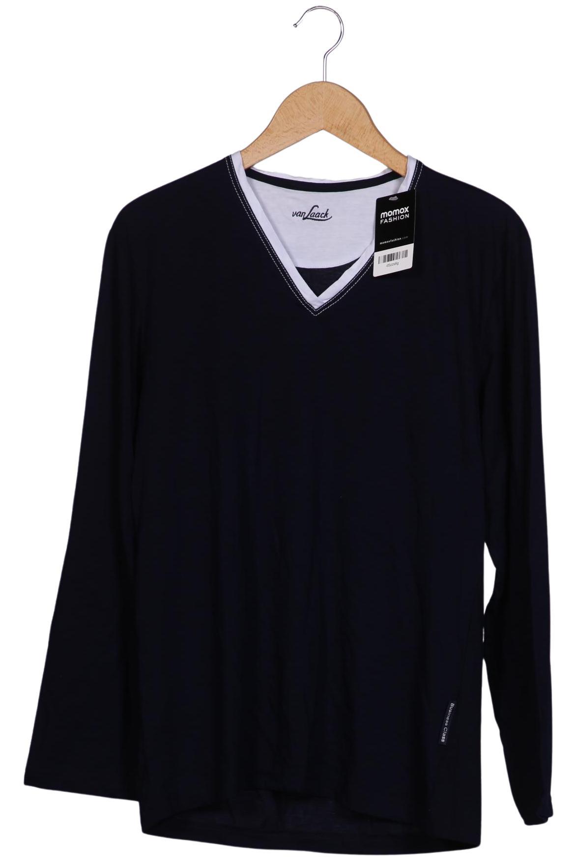 

Van Laack Herren Langarmshirt, marineblau, Gr. 48